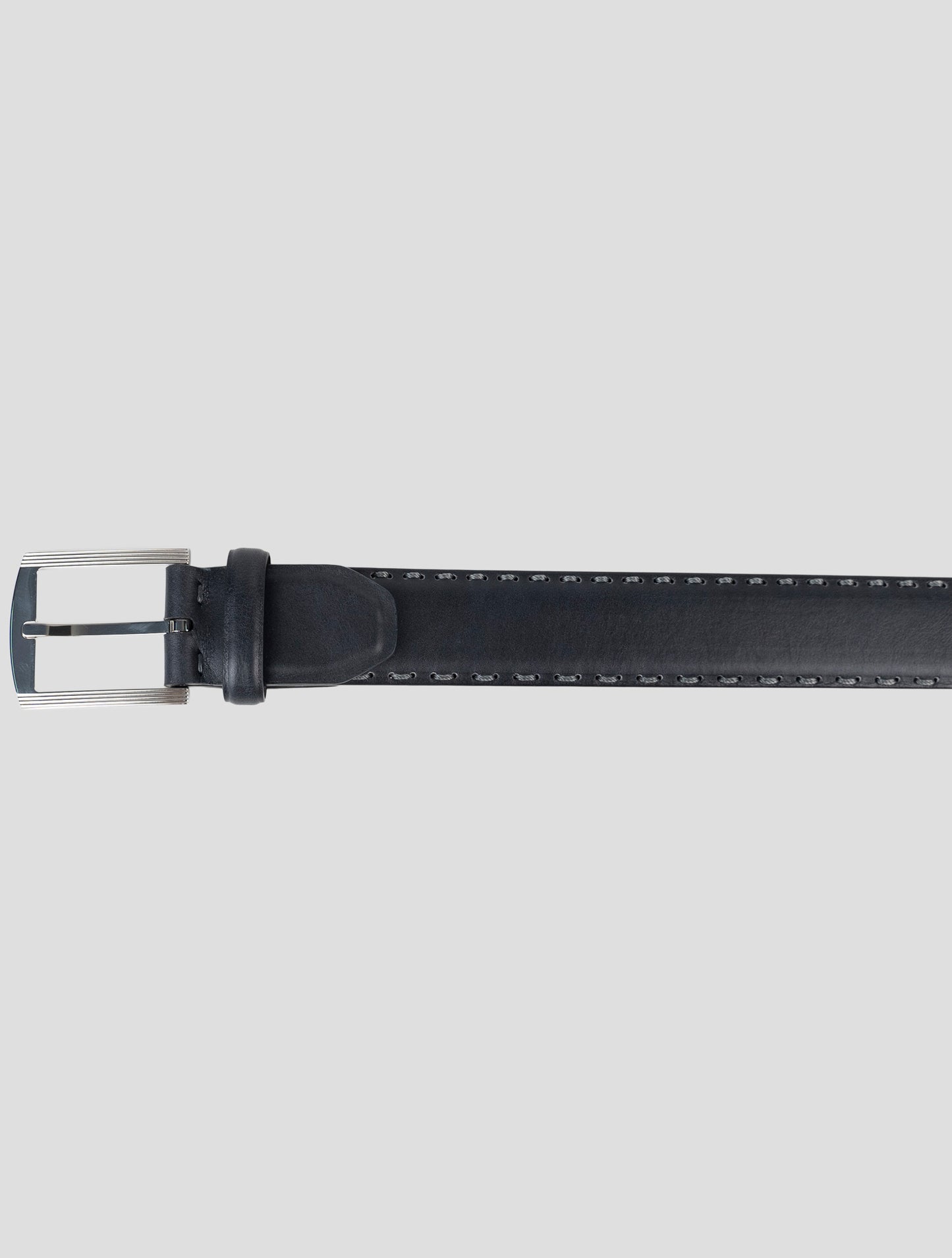 Kiton Blue Leather Belt