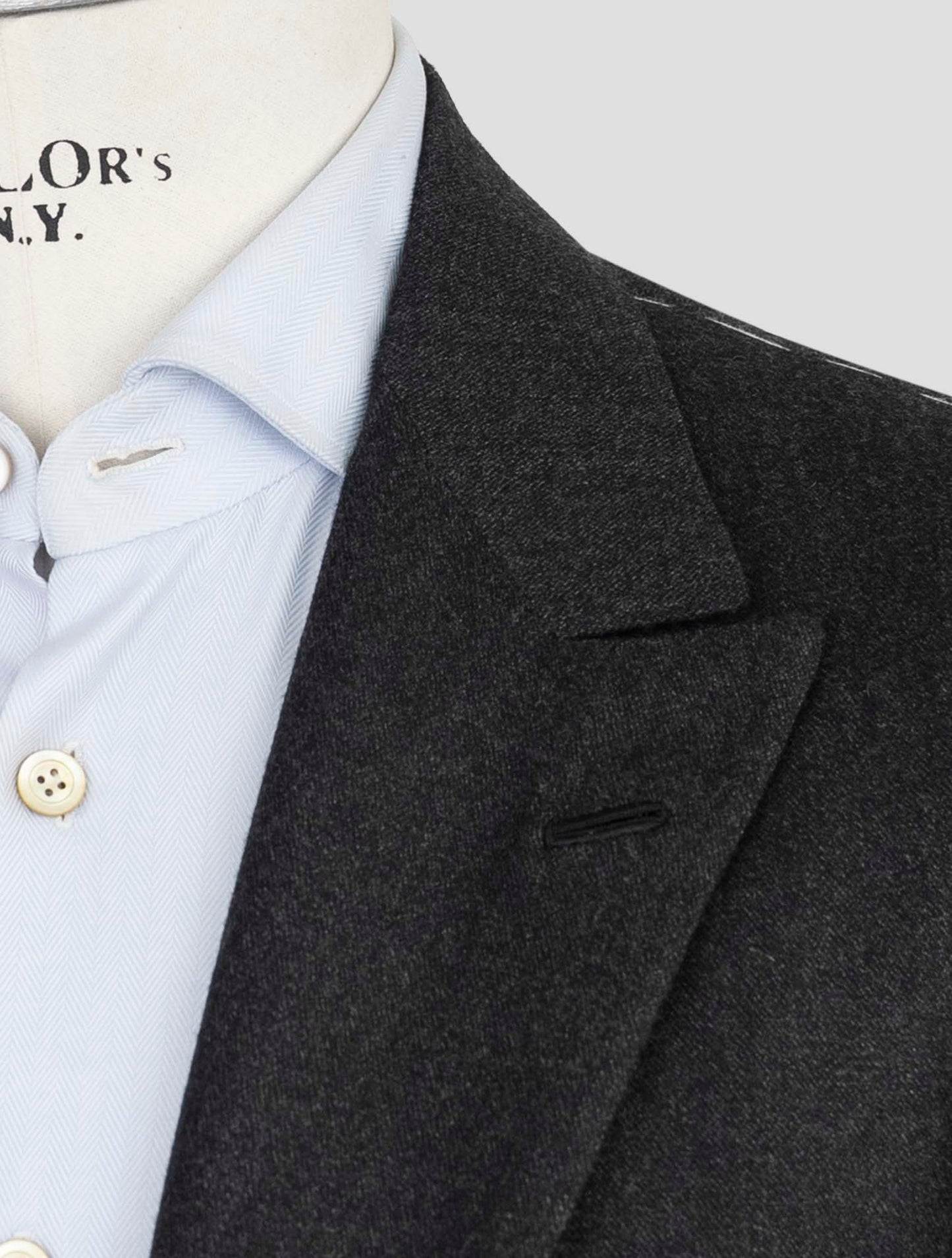 Kiton Dark Gray Cashmere Suit