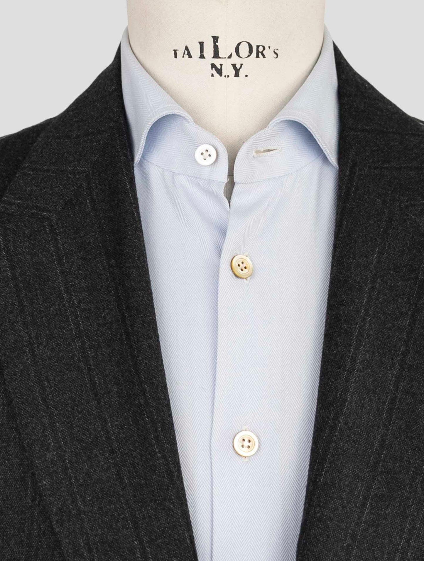 Kiton Dark Gray Cashmere Suit