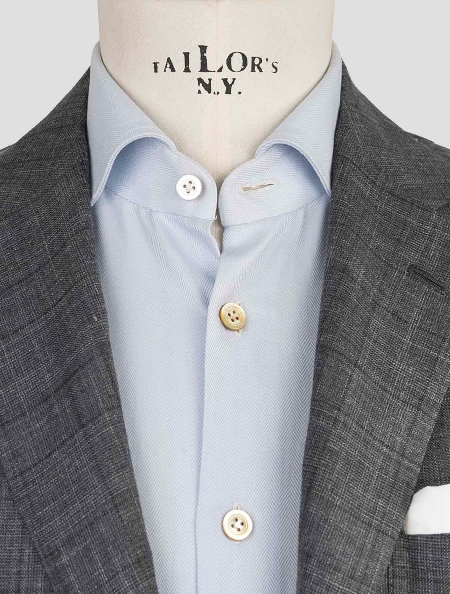 Kiton Gray Cashmere Silk Linen Suit