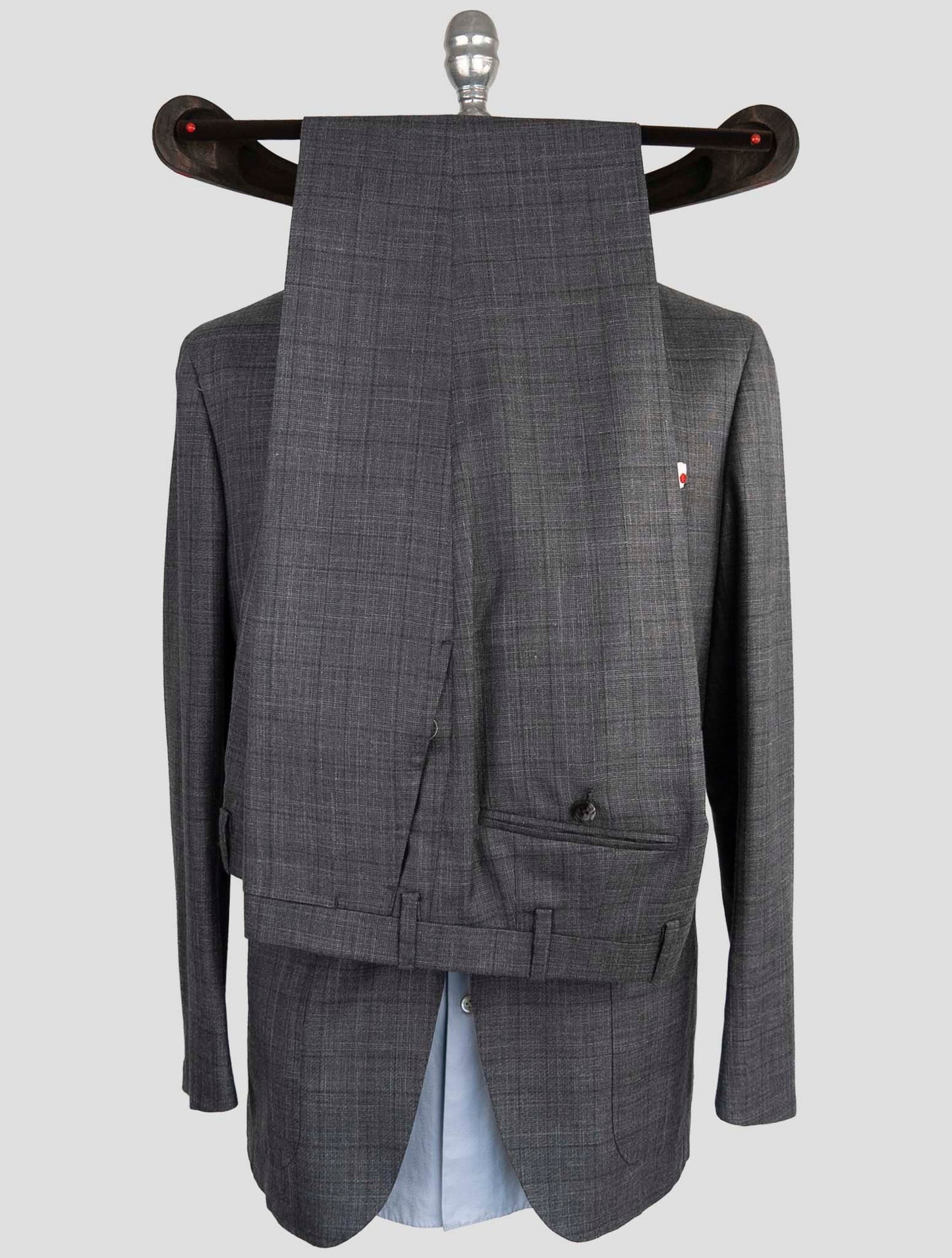 Kiton Gray Cashmere Silk Linen Suit