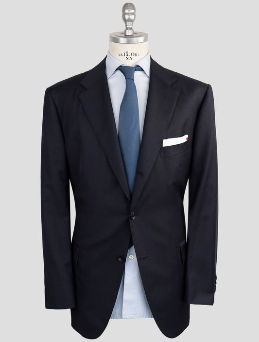Kiton Dark Blue Wool 150's Diamante Blu Suit