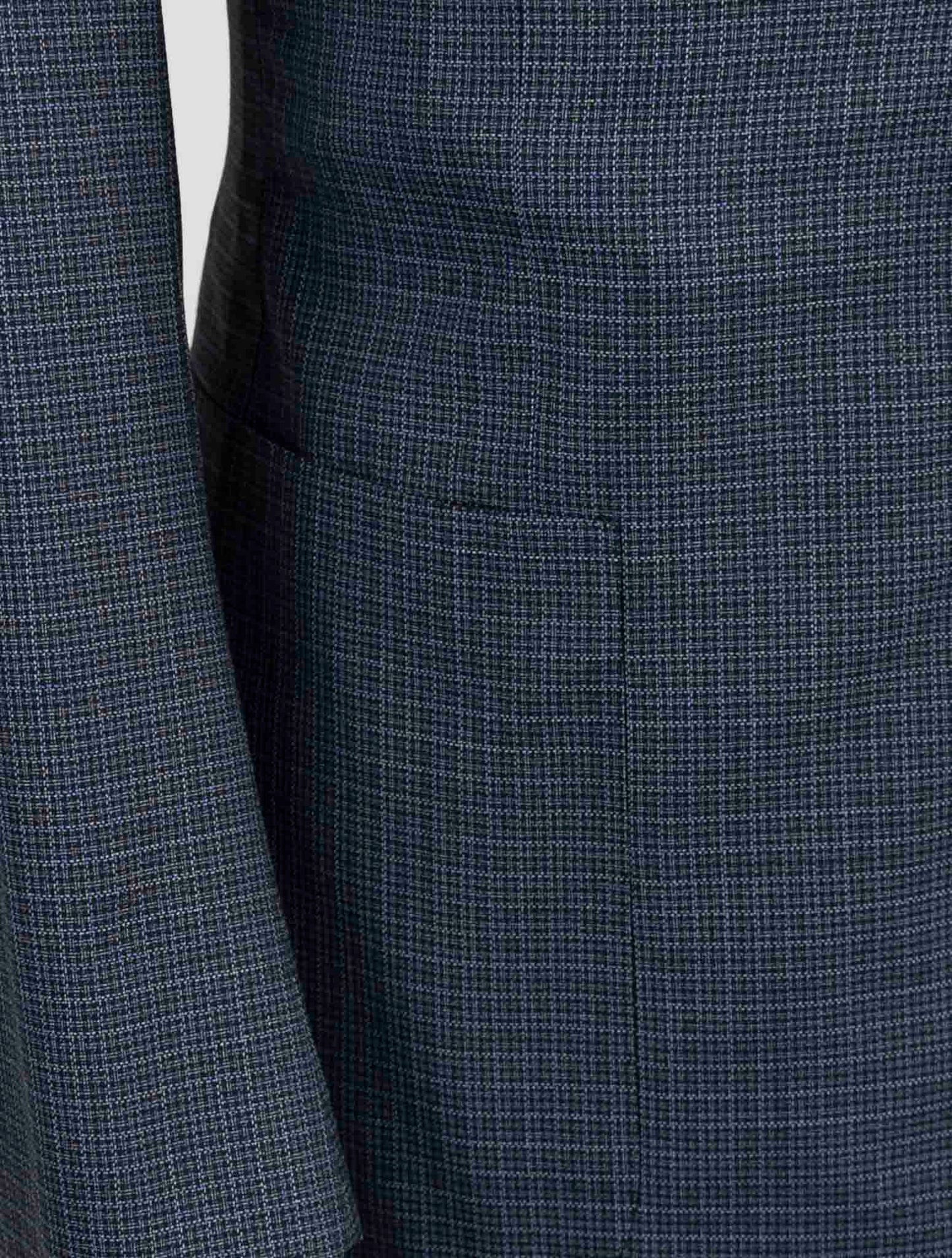 Kiton Blue Fleece Wool Suit