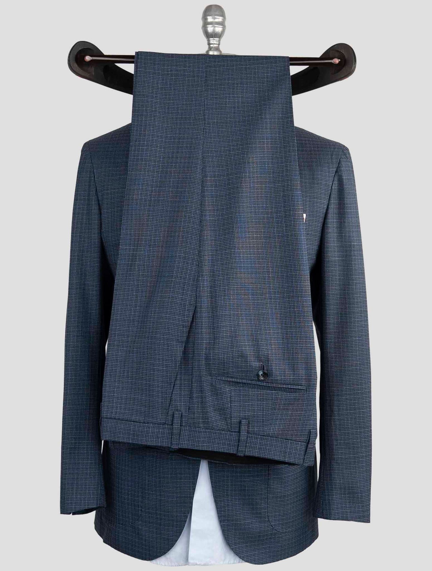 Kiton Blue Fleece Wool Suit