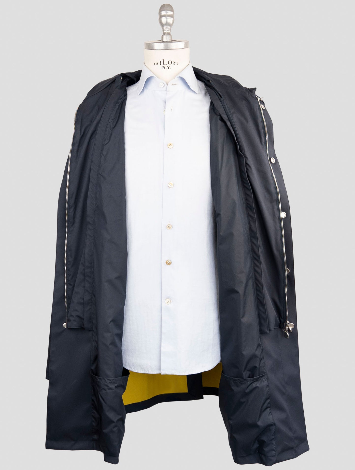 Kiton Blue Pl Overcoat