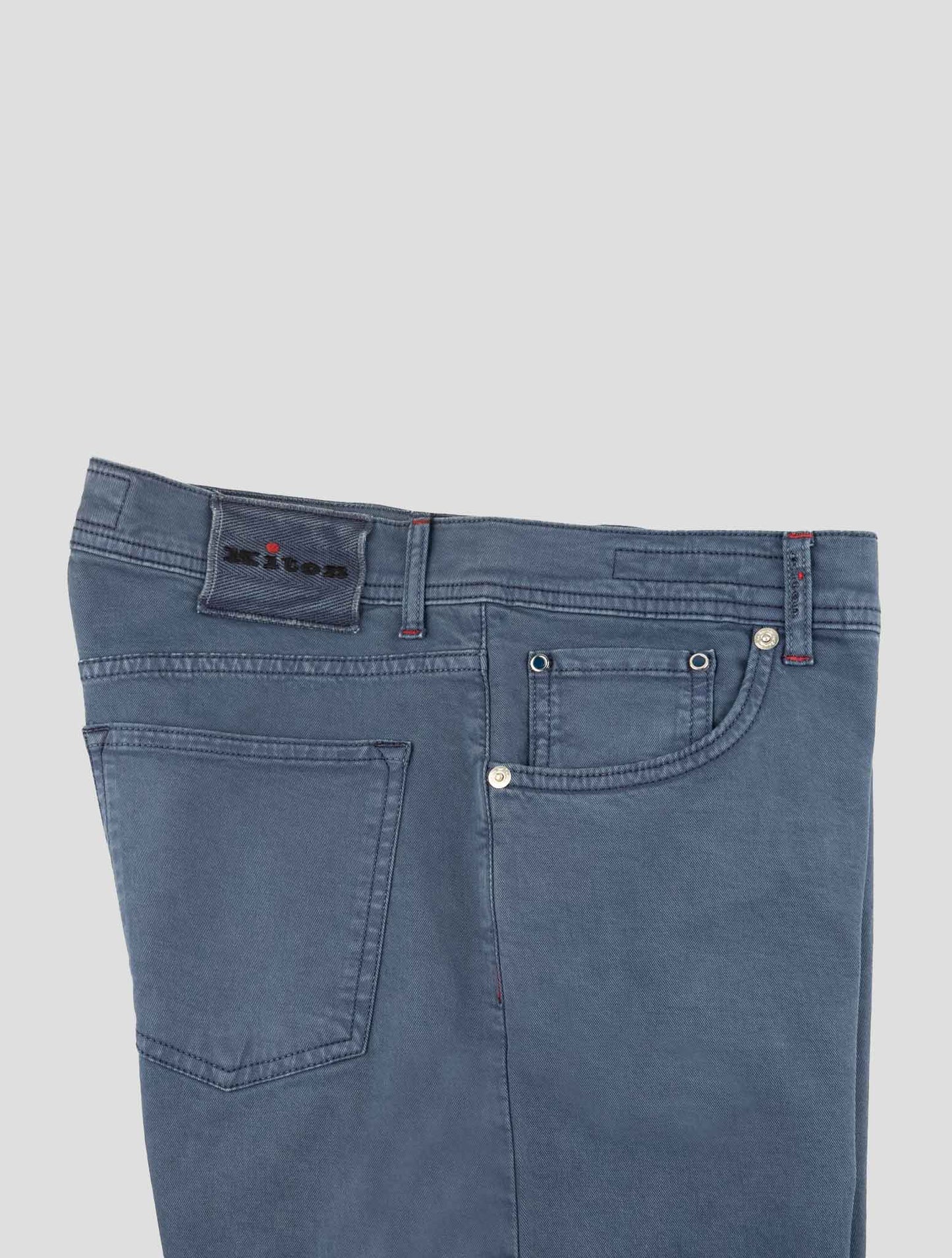 Kiton Blue Cotton Ea Jeans