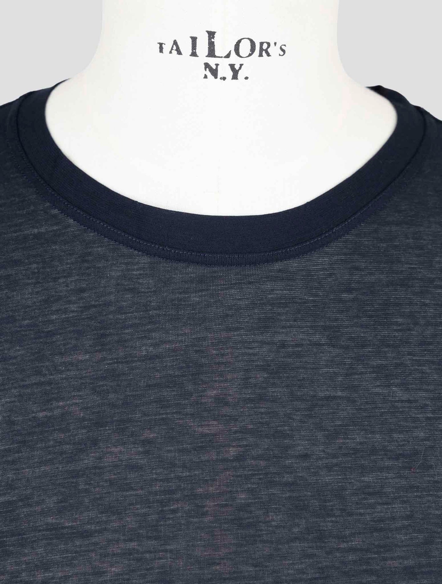 Kiton Dark Blue Cotton T-Shirt