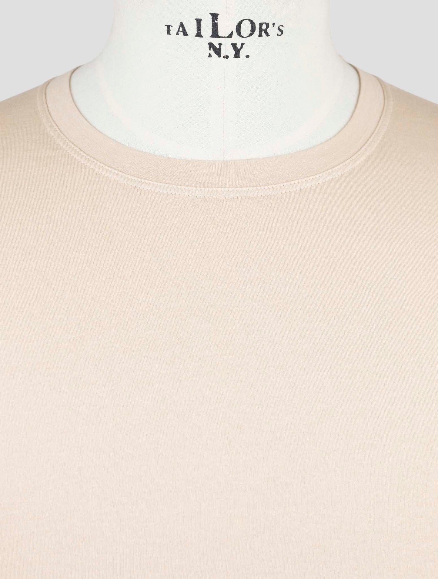 Kiton Beige Cotton Cashmere T-Shirt