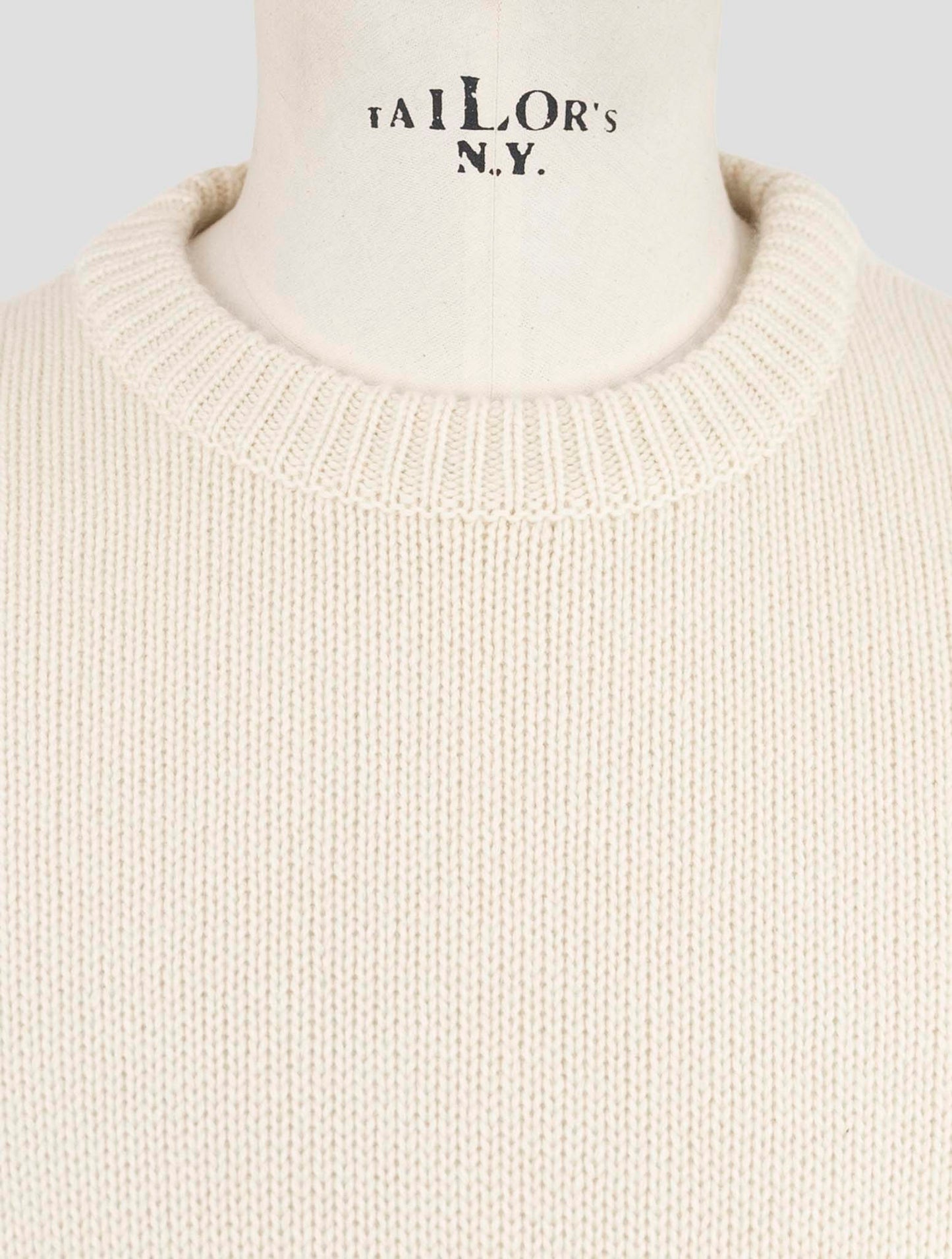 Kiton Beige Cashmere Sweater Crewneck