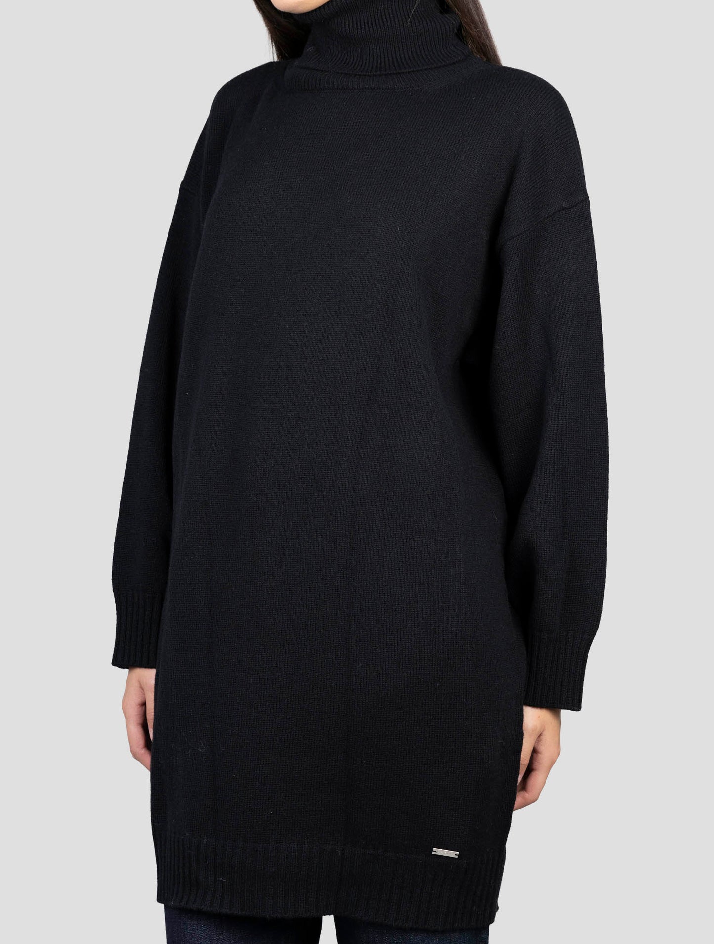 Kiton Black Cashmere Sweater Turtleneck