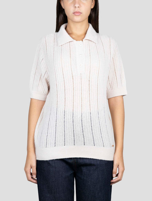 Kiton Pink Cashmere Silk Polo