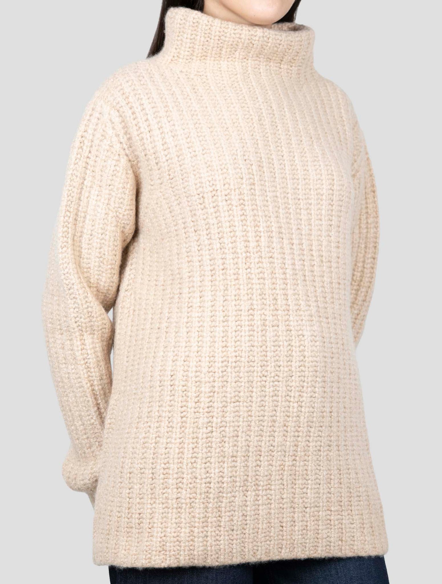 Kiton Brown Cashmere Silk Sweater Turtleneck