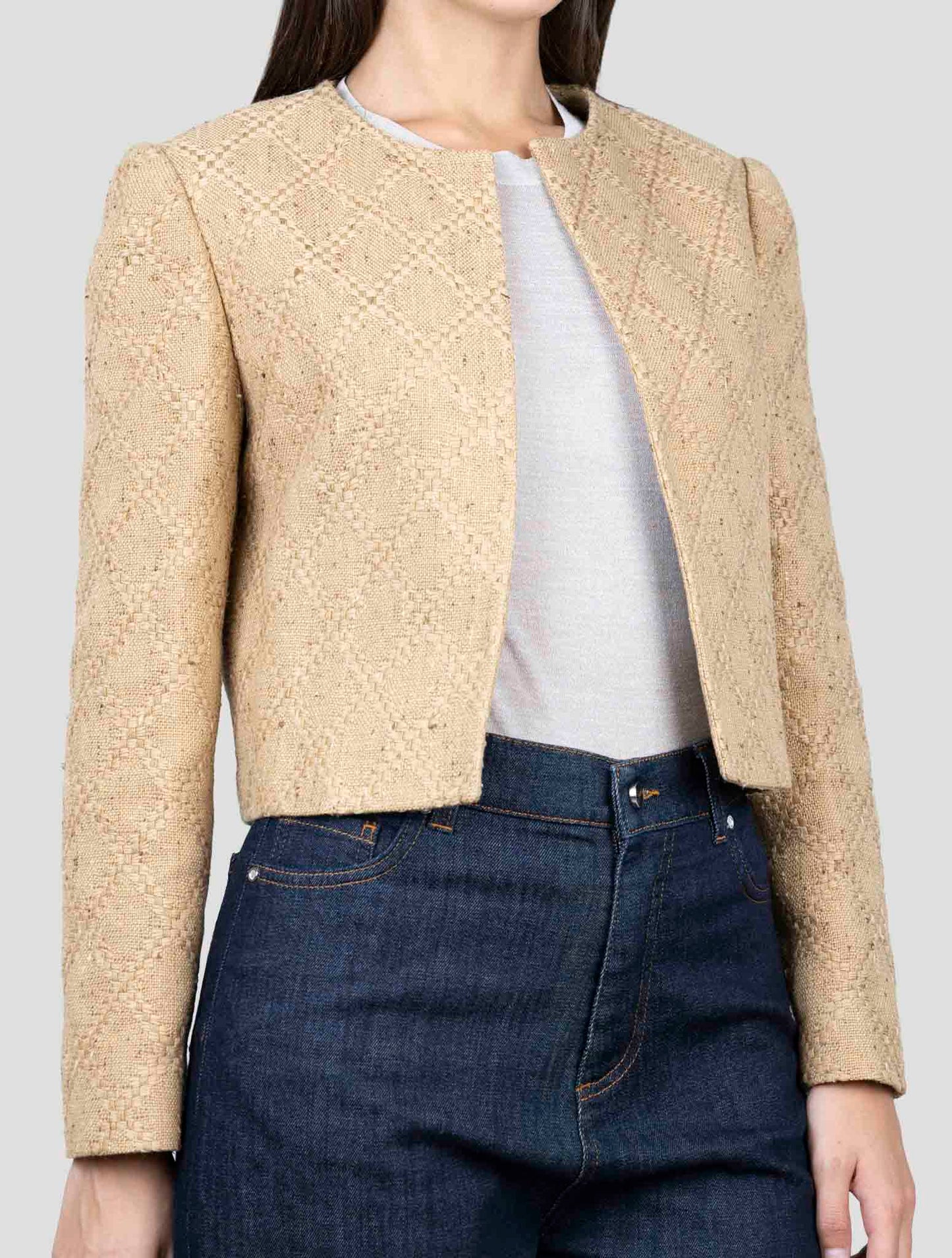 Kiton Brown Cotton Viscose Silk Coat