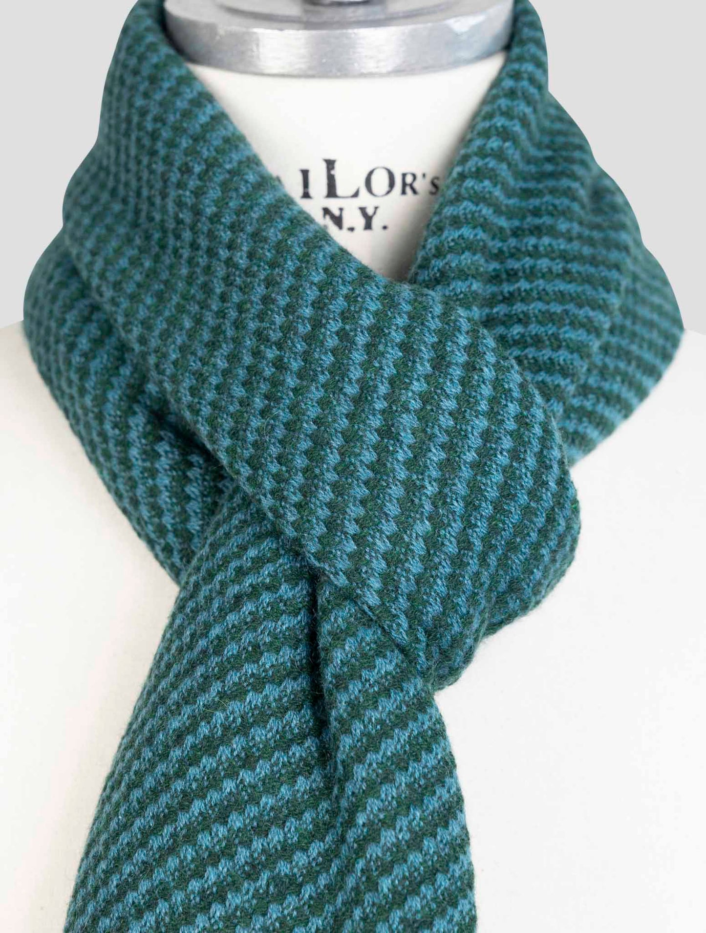 Kiton Green Cashmere Scarf