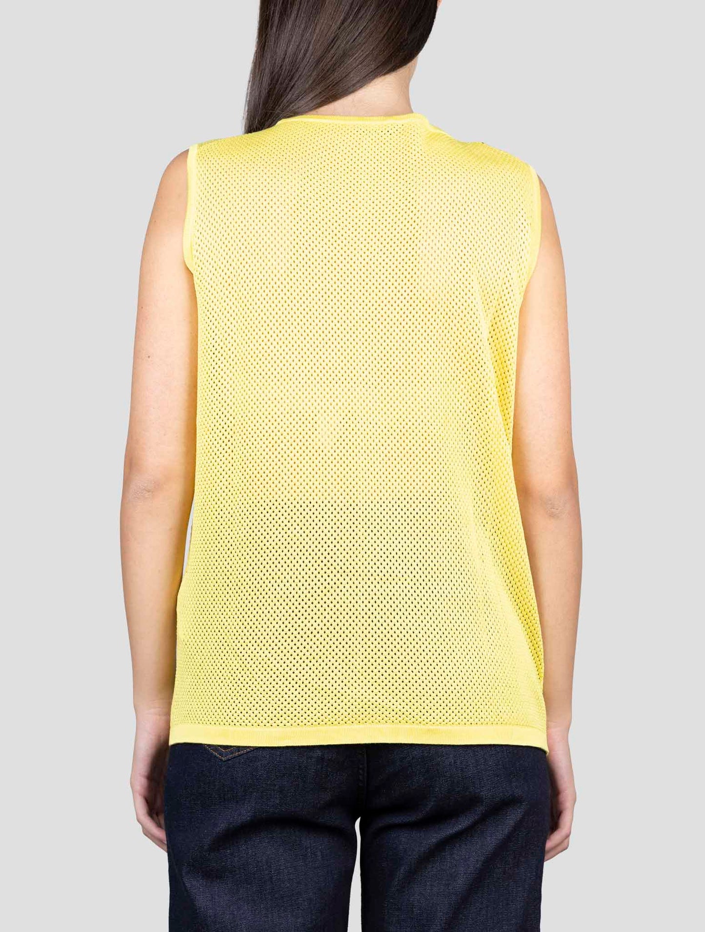 Kiton Yellow Silk Tank Top