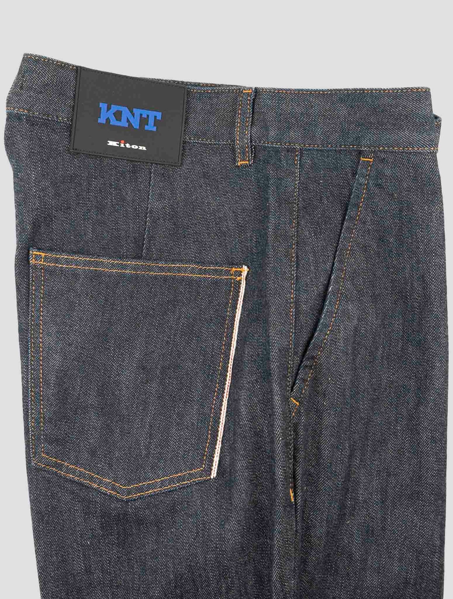 Kiton Knt Blue Cotton Pe Jeans