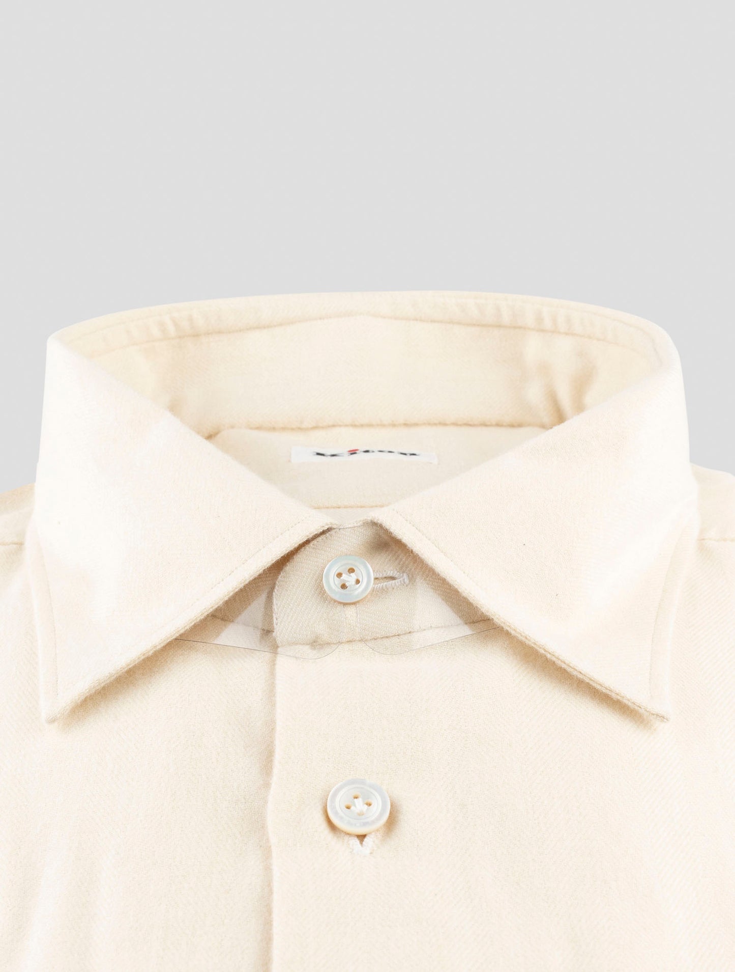 Kiton Beige Cotton Shirt