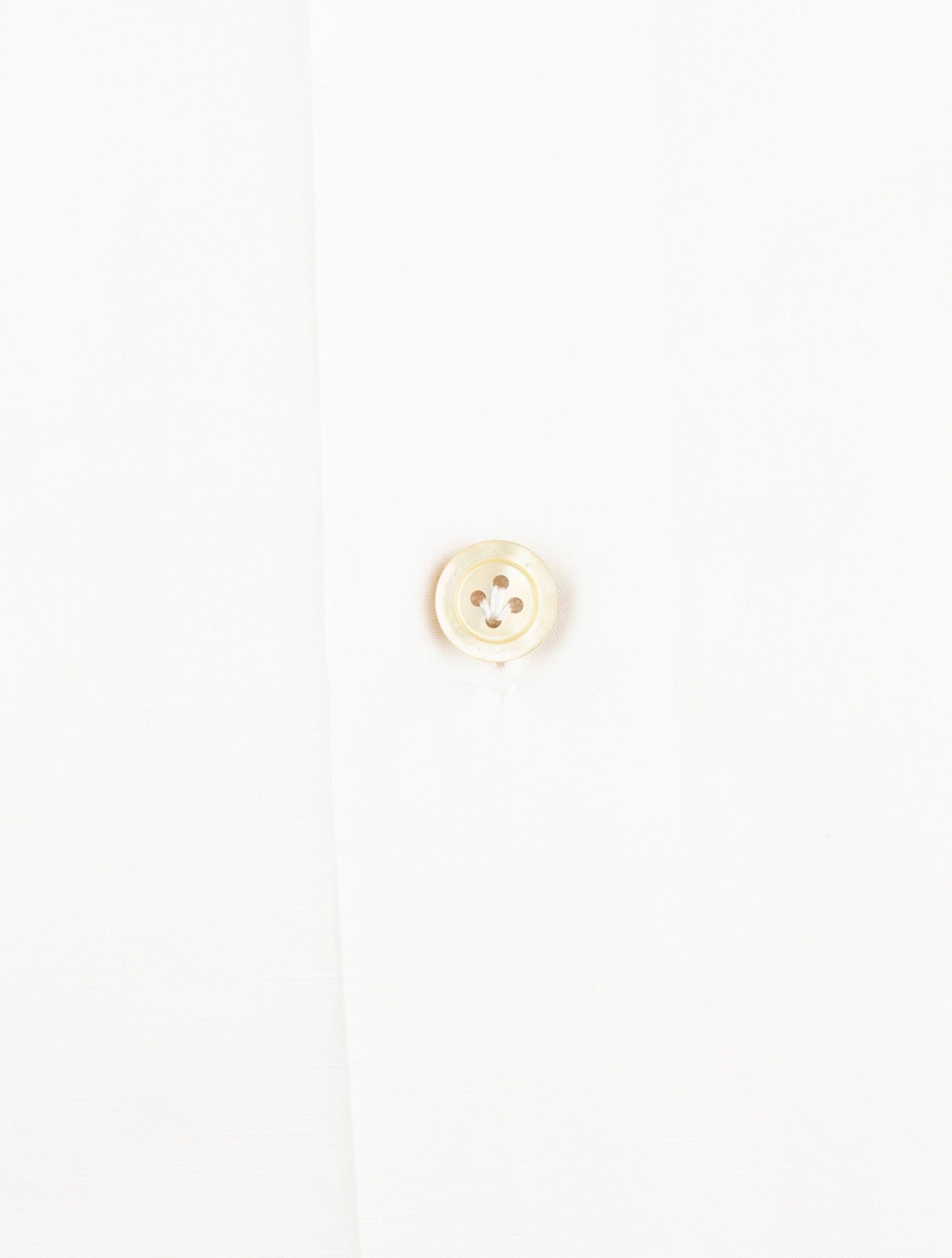 Kiton White Cotton Linen Shirt