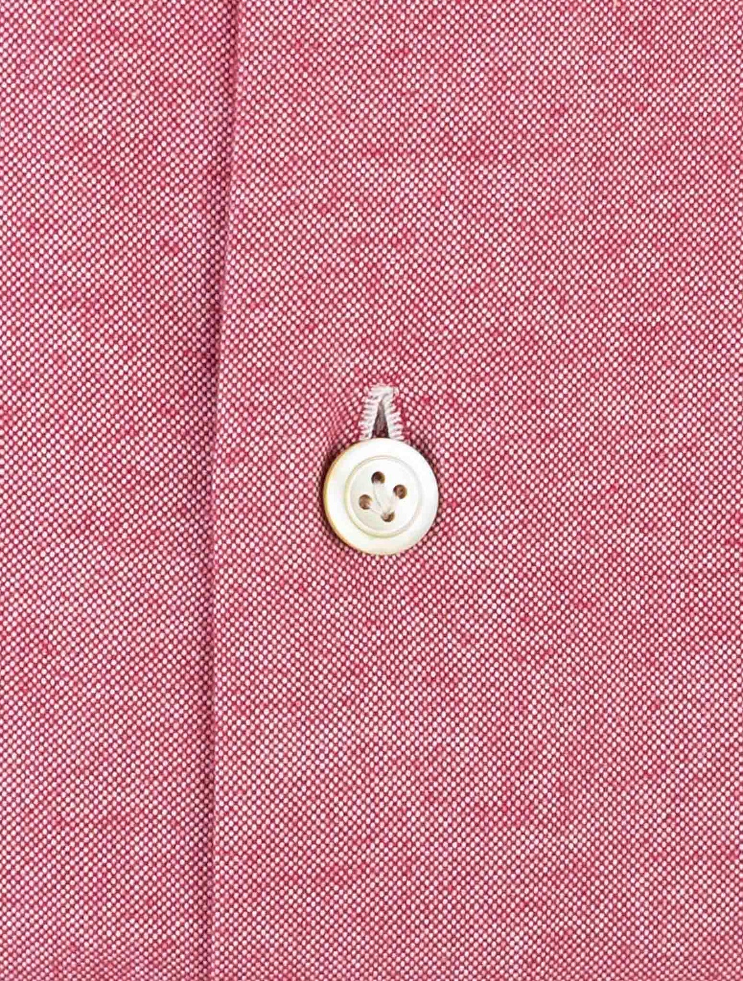 Kiton Red Cotton Cashmere Shirt