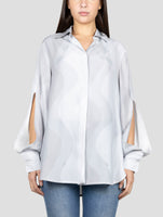 Kiton Gray Silk Shirt