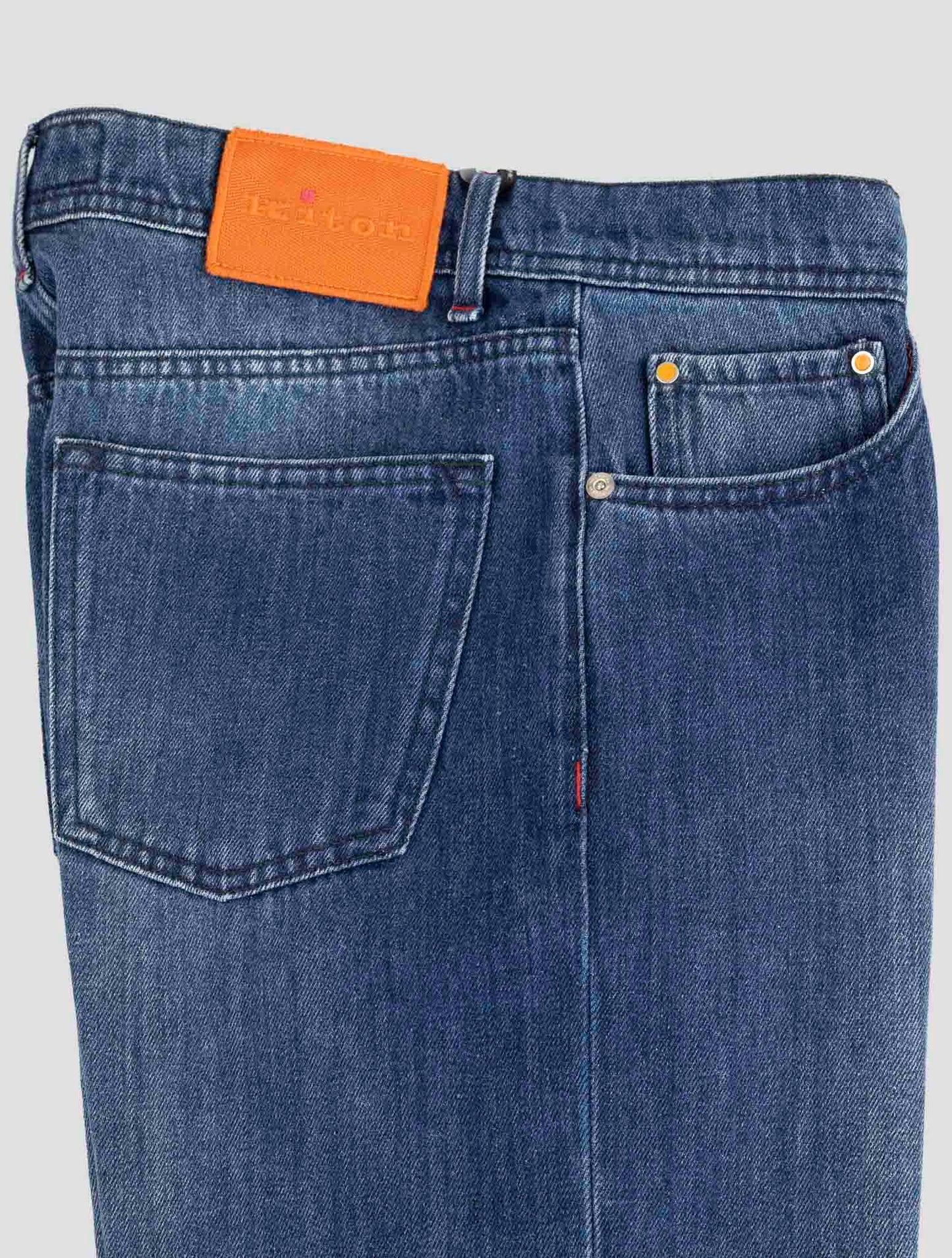 Kiton Denim Cotton Wool Pa Jeans