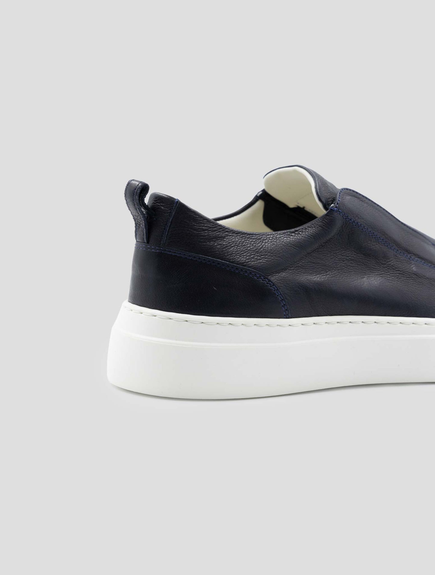 Kiton Blue Leather Sneakers