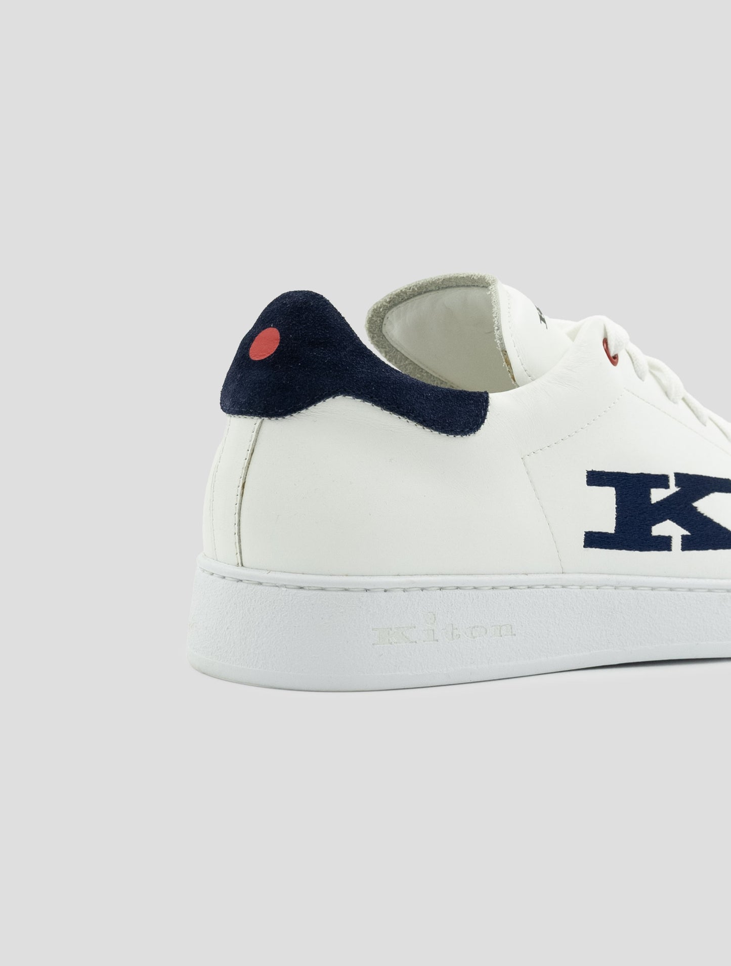 Kiton White Leather Sneakers