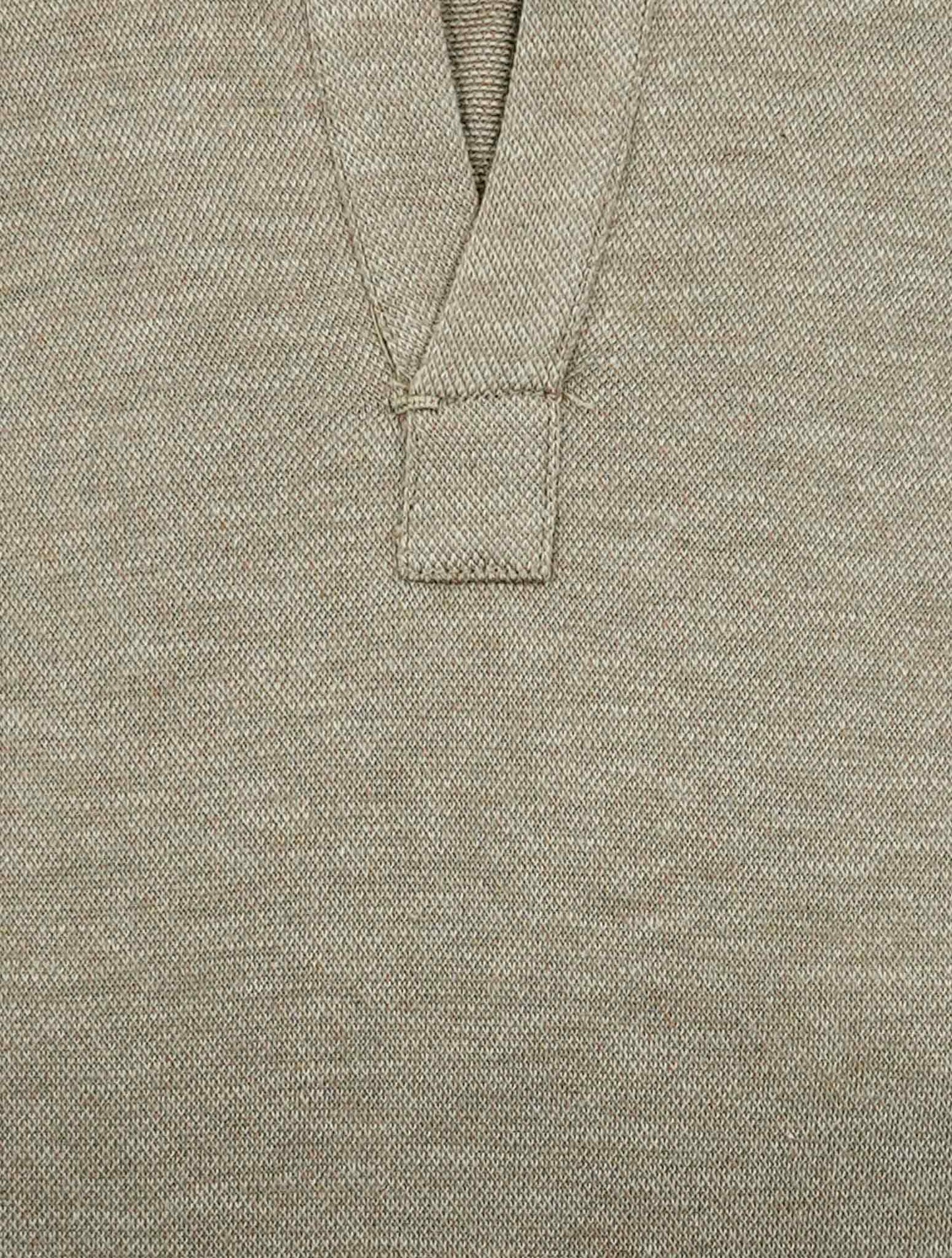 Kiton Beige Cotton Cashmere Capri Shirt Polo