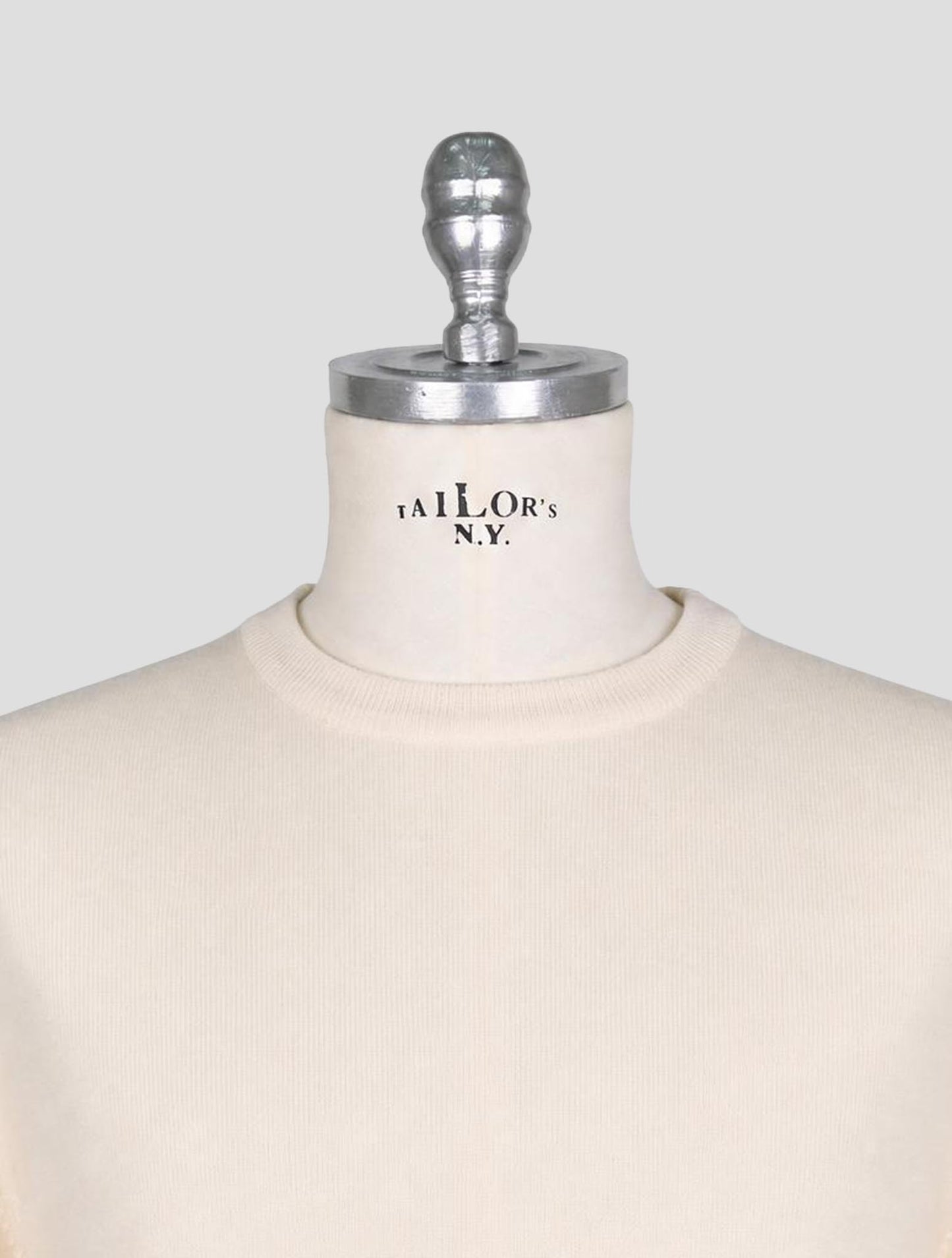 Kiton Beige Cashmere Sweater Crewneck
