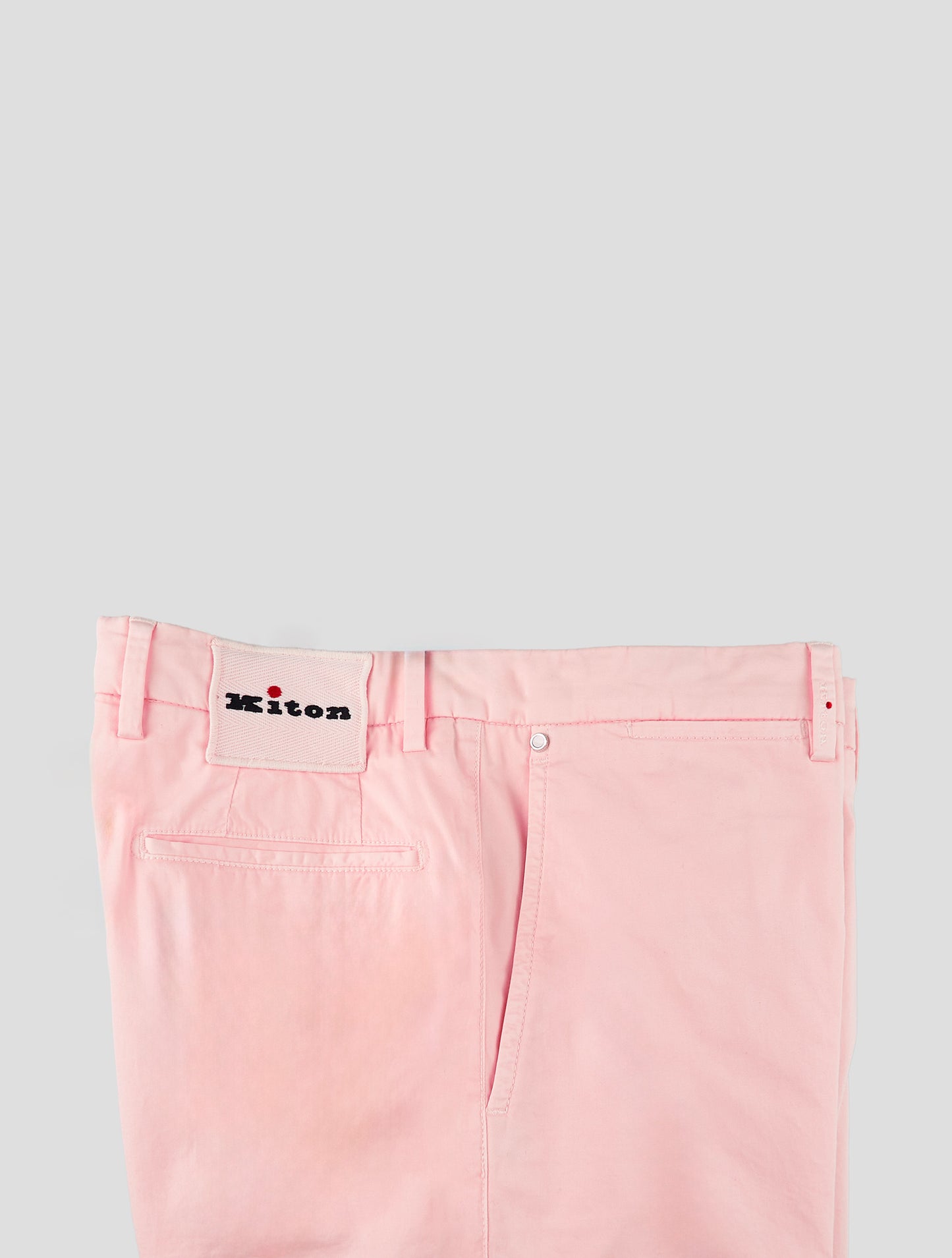 Kiton Pink Cotton Ea Pants