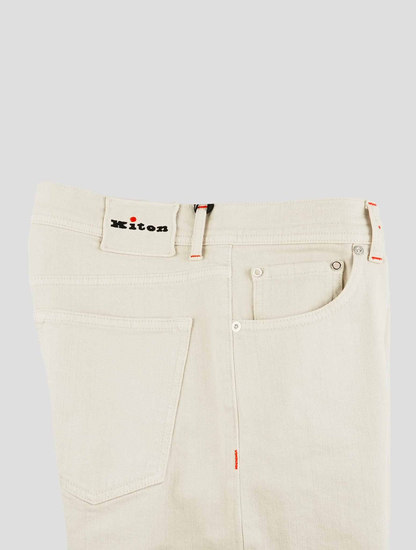 Kiton Beige Cotton Ea Jeans