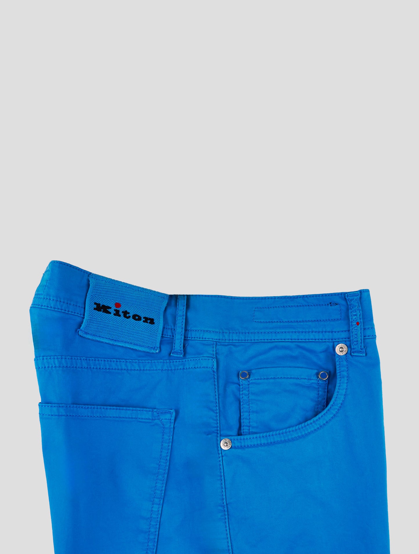 Kiton Blue Cotton Ea Jeans