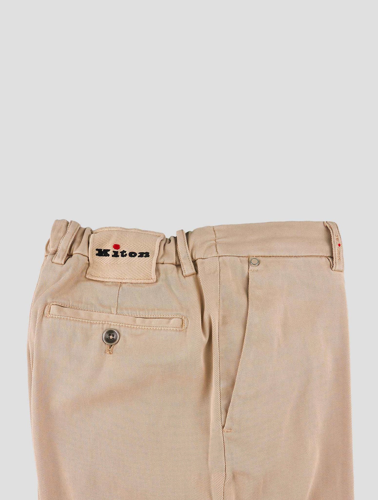 Kiton Beige Lyocell Cotton Ea Pants