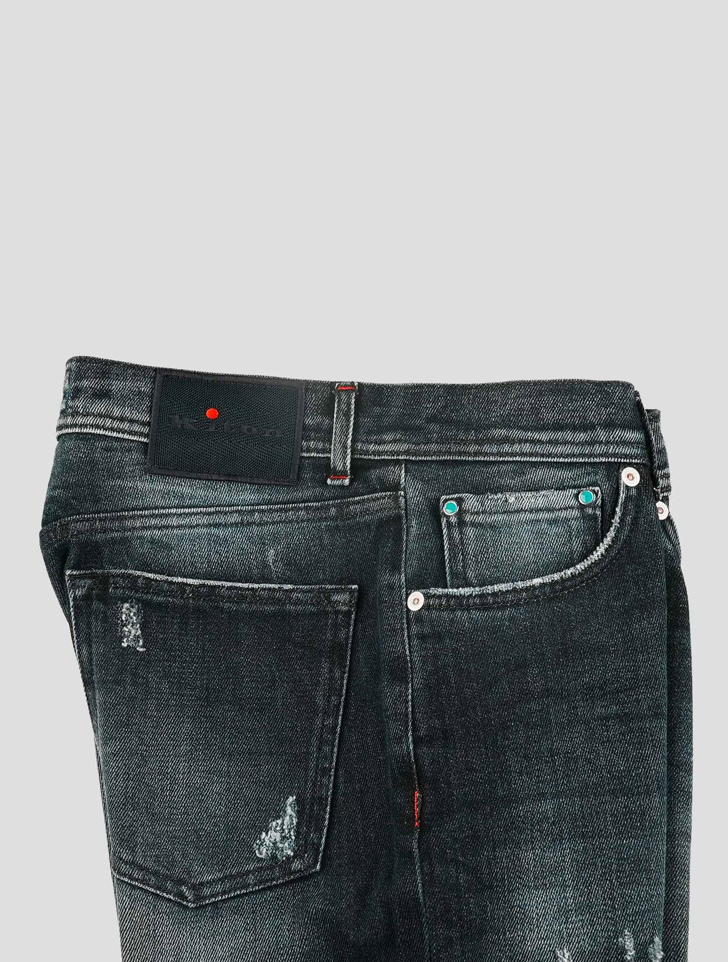 Kiton Blue Cotton Ea Jeans