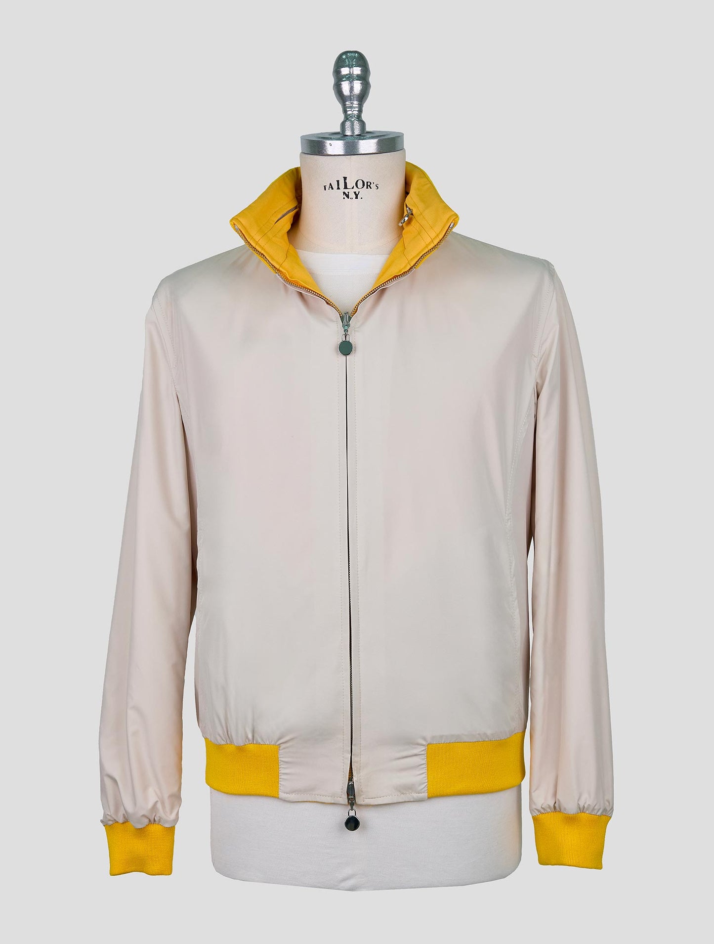 Kiton Yellow Cashmere Silk Coat