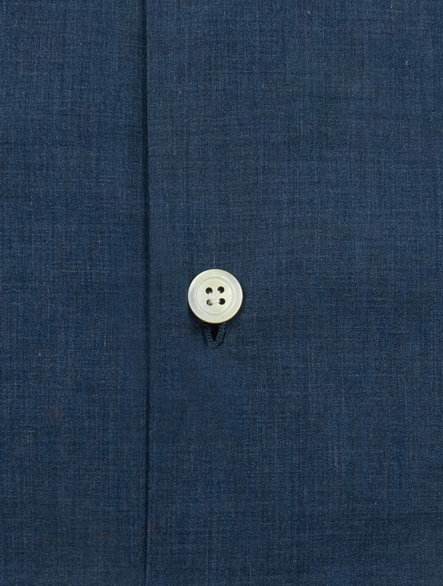 Kiton Blue Cotton Shirt