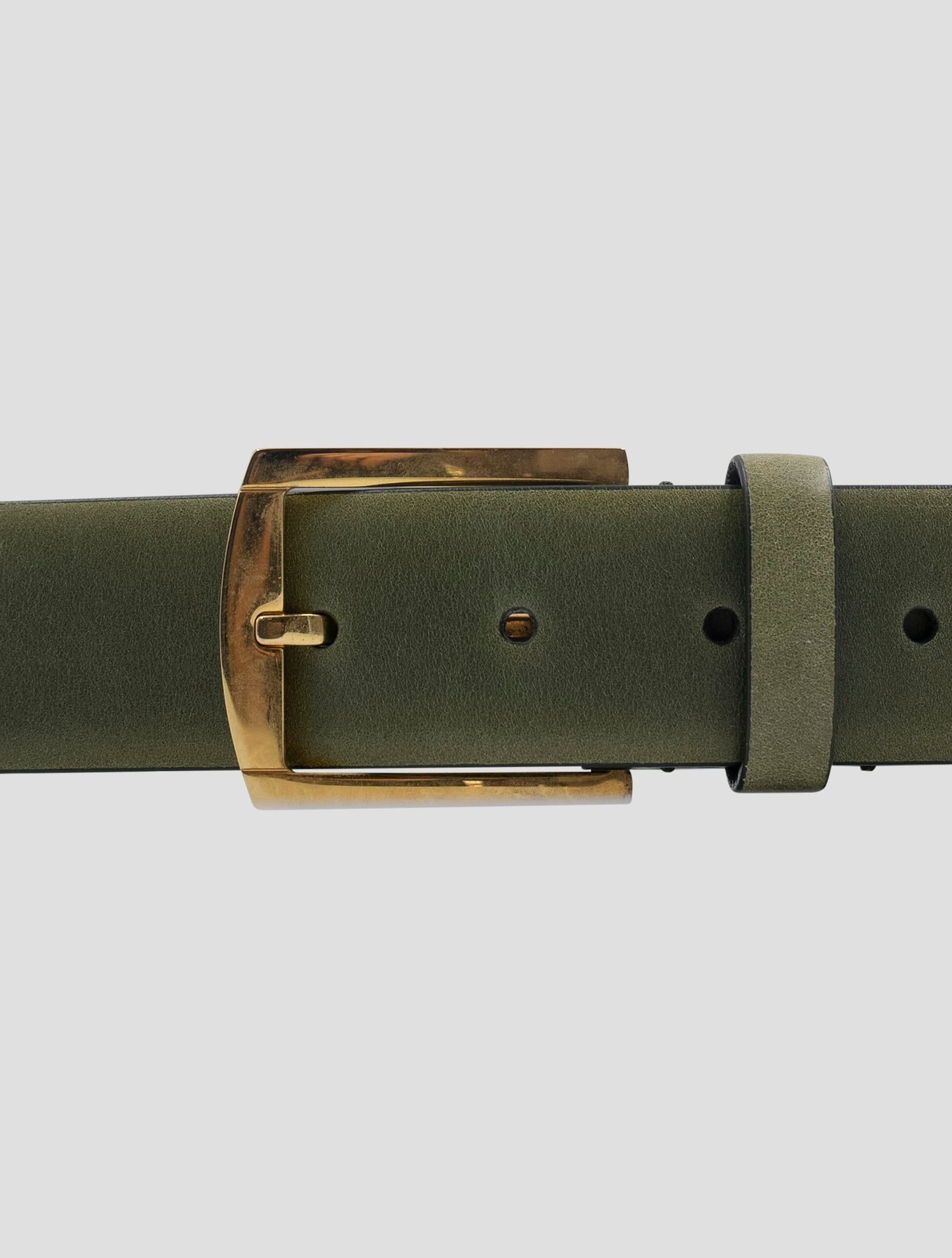 Kiton Green Leather Belt