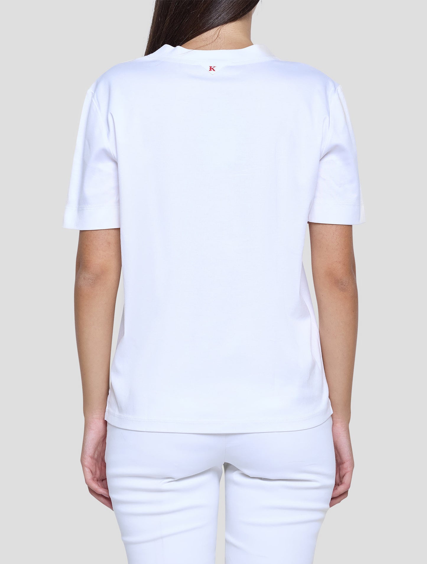Kiton Whoite Cotton T-Shirt Women
