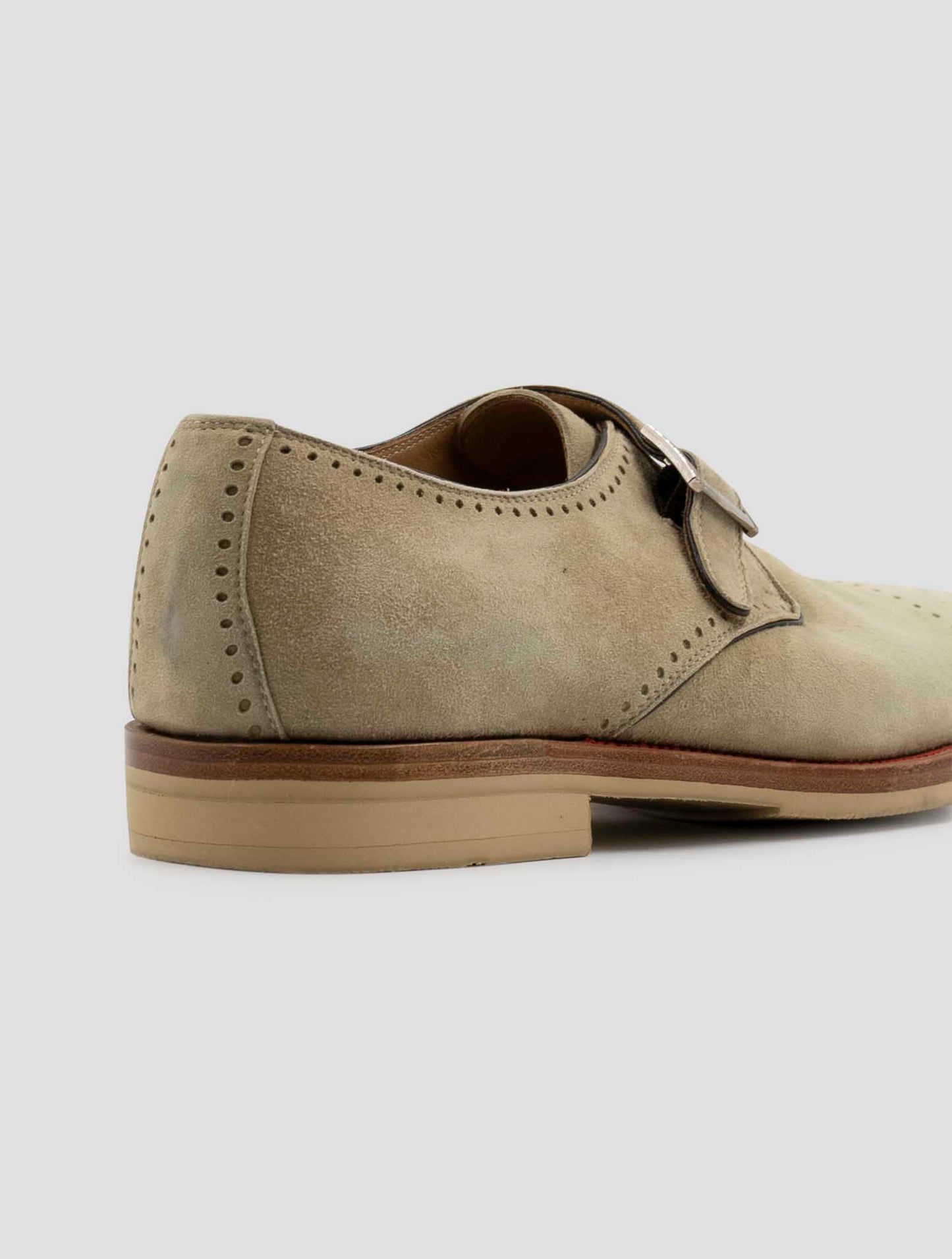 Kiton Beige Leather Suede Dress Shoes