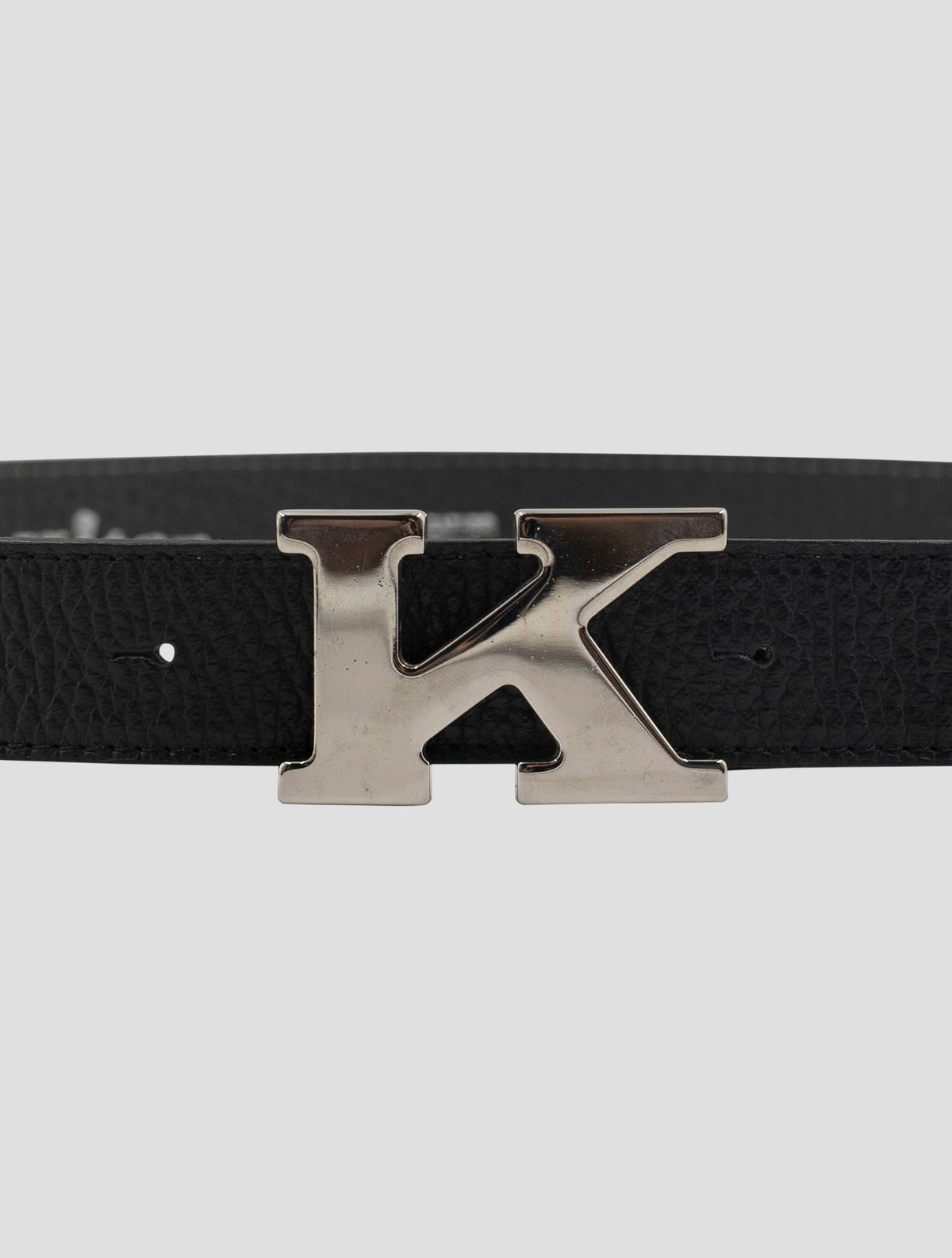 Kiton Black Leather Belt Women