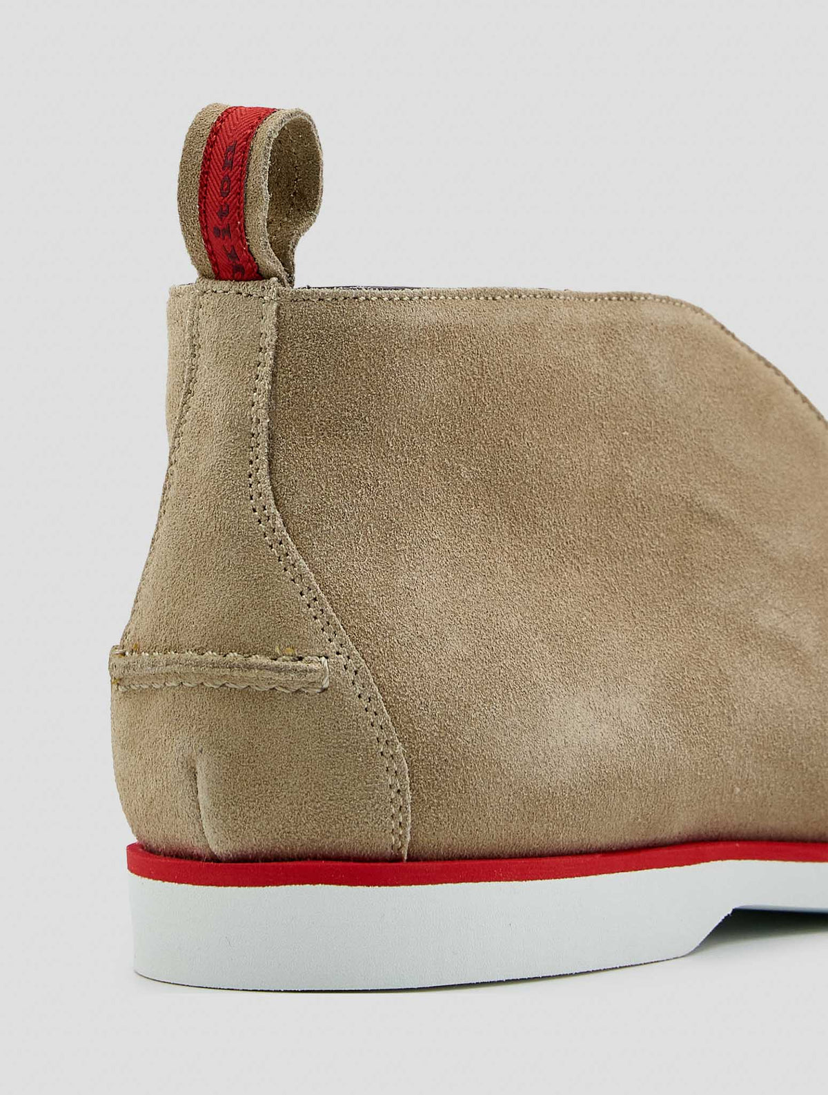 Kiton Beige Leather Suede Boots
