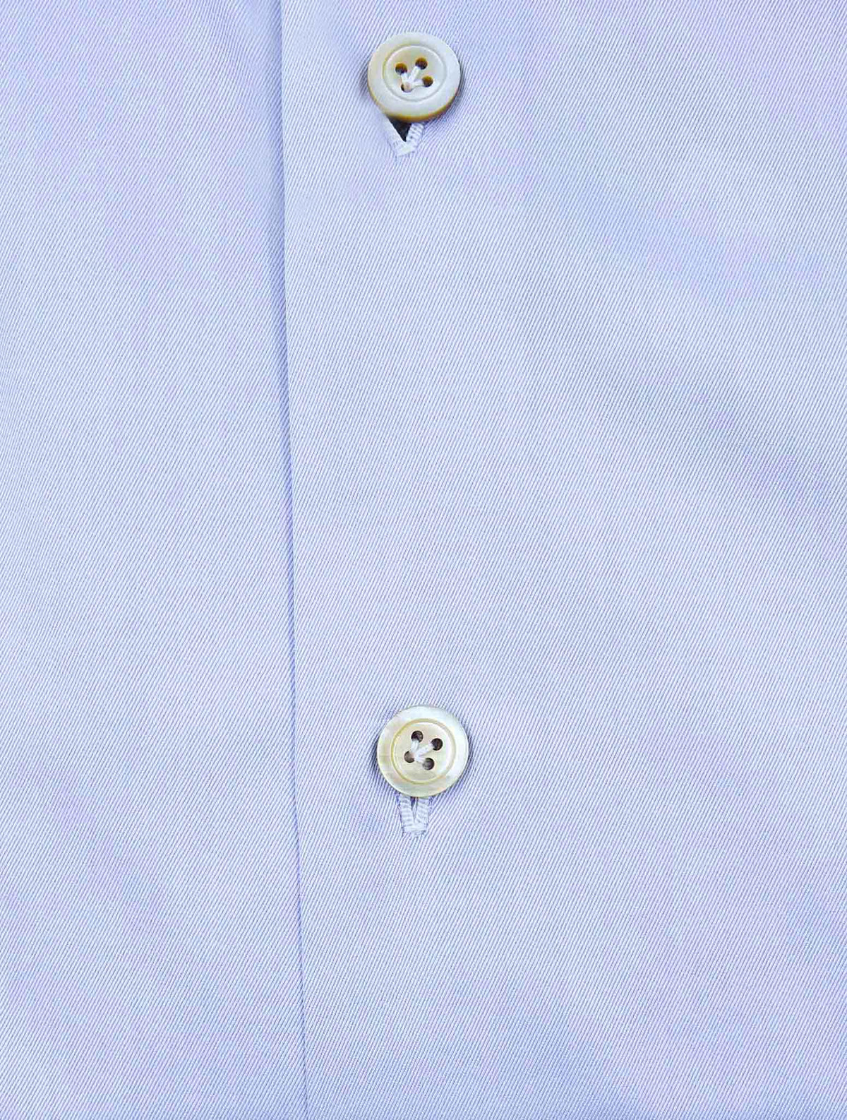 Kiton Light Blue Cotton Shirt