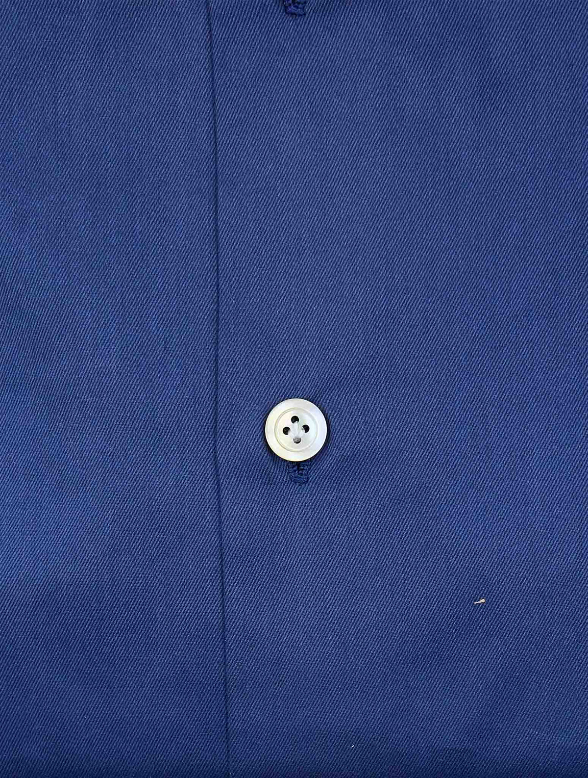 Kiton Blue Cotton Shirt