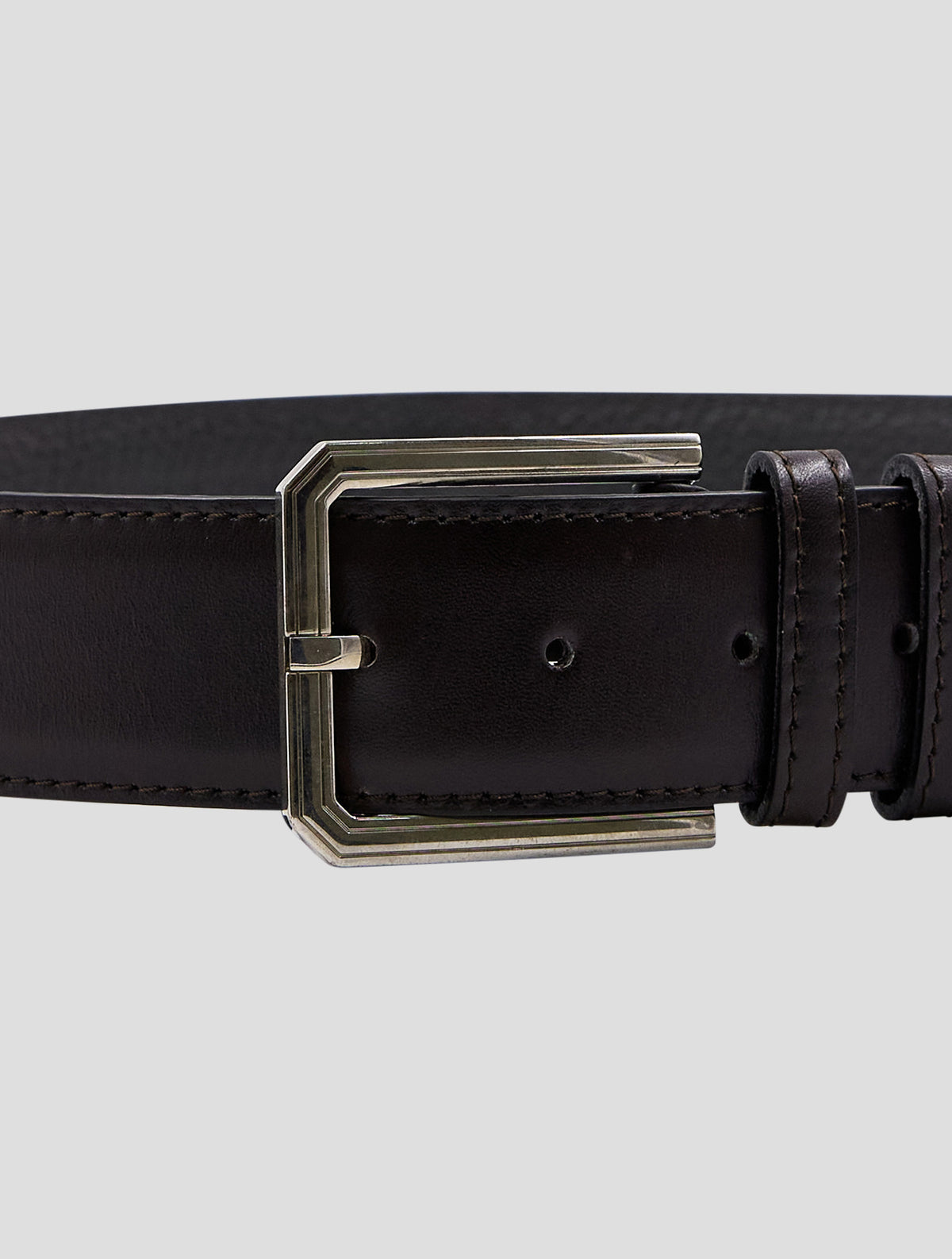 Kiton Burgundy Leather Belt
