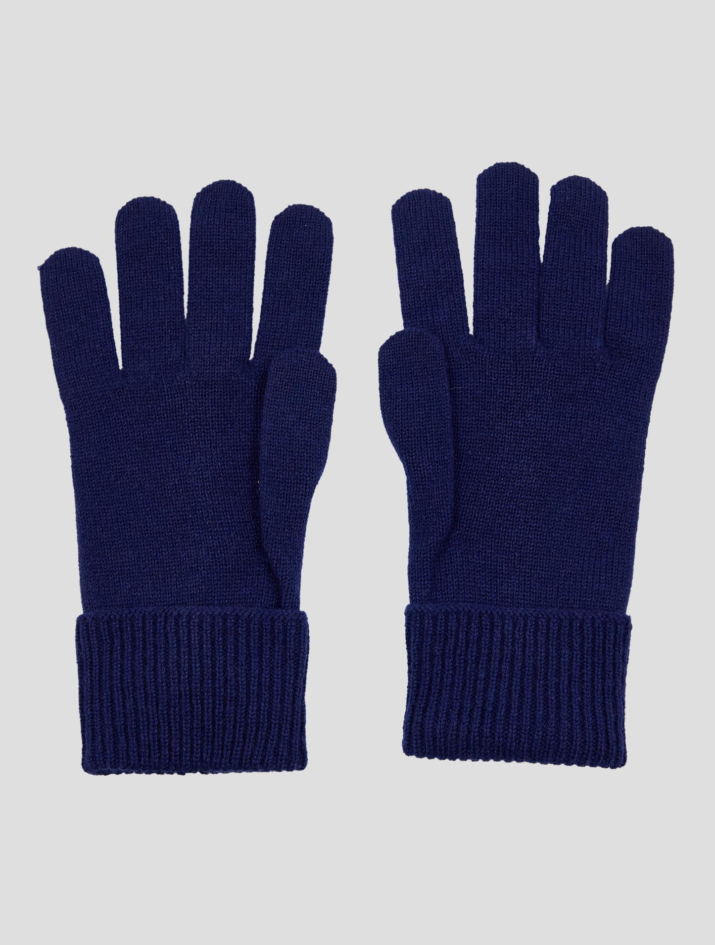 Kiton Blue Cashmere Gloves