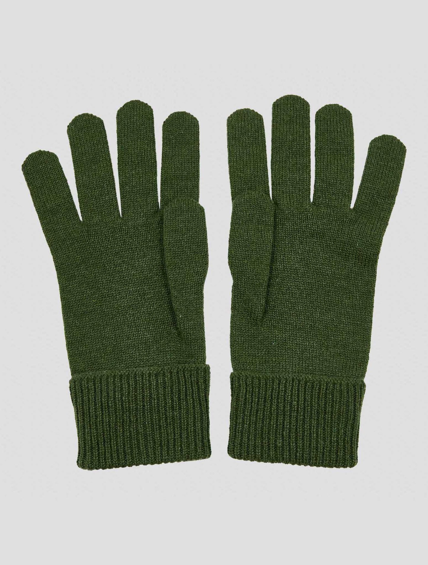 Kiton Green Cashmere Gloves