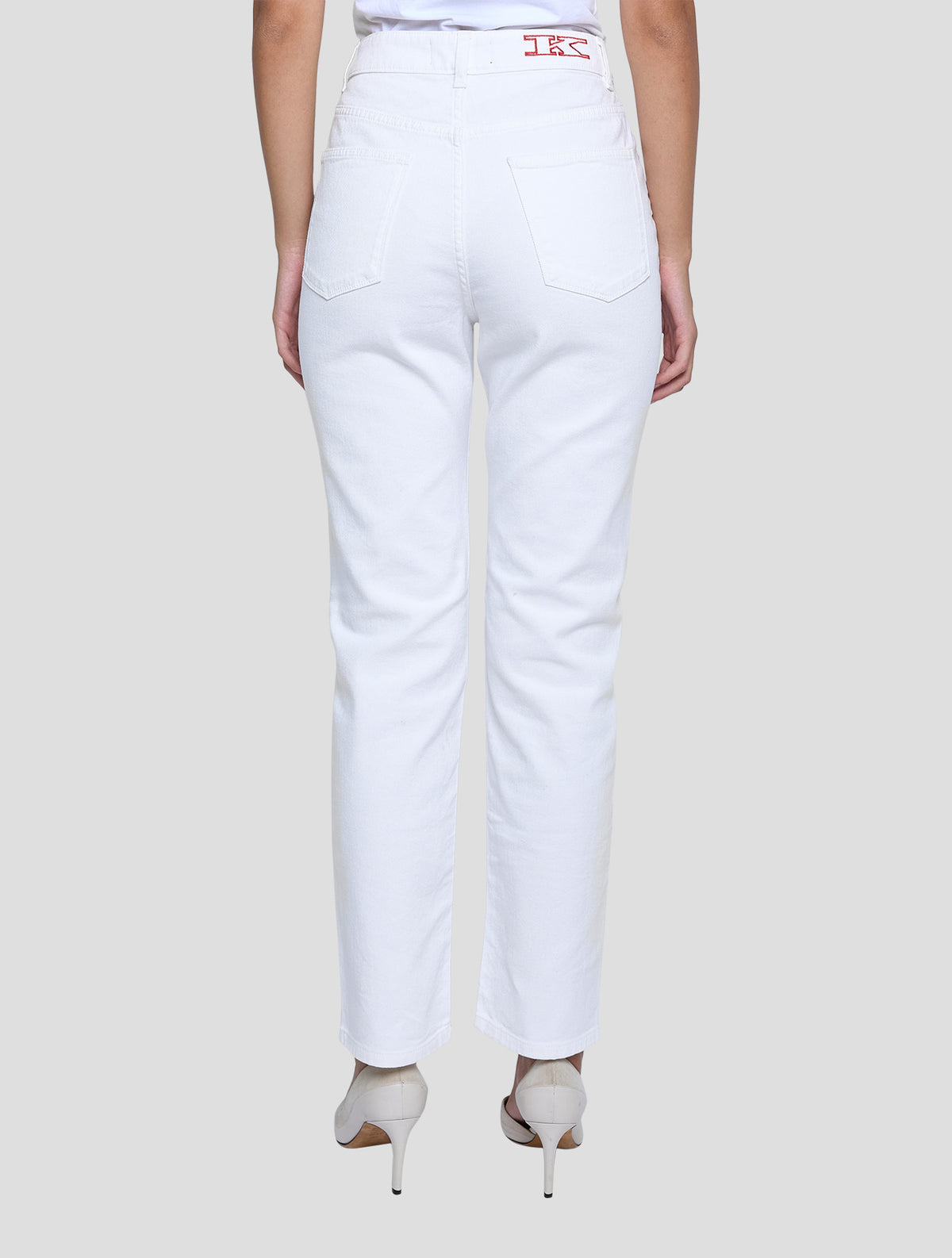 Kiton White Cotton Ea Jeans Women