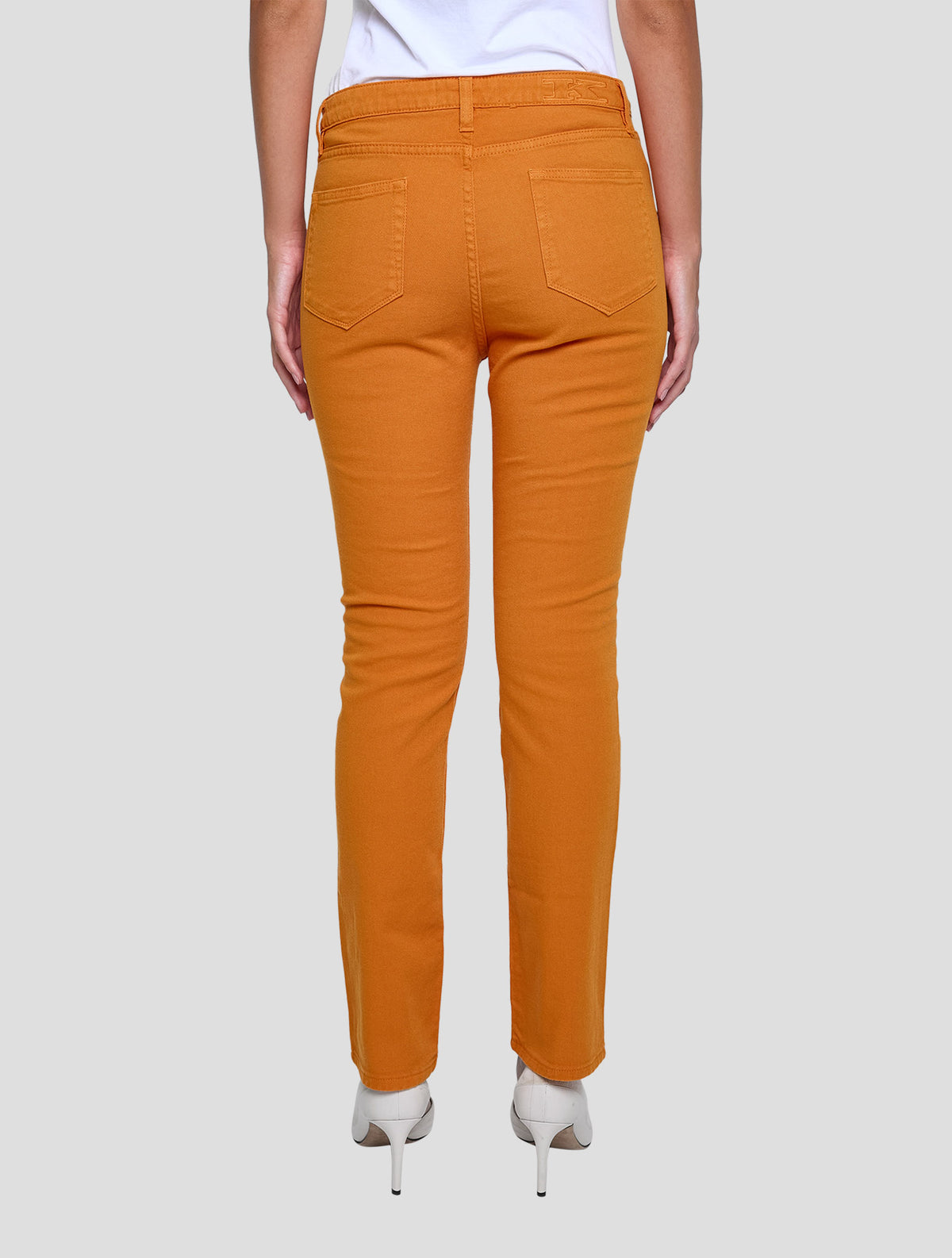 Kiton Orange Cotton Ea Jeans Women