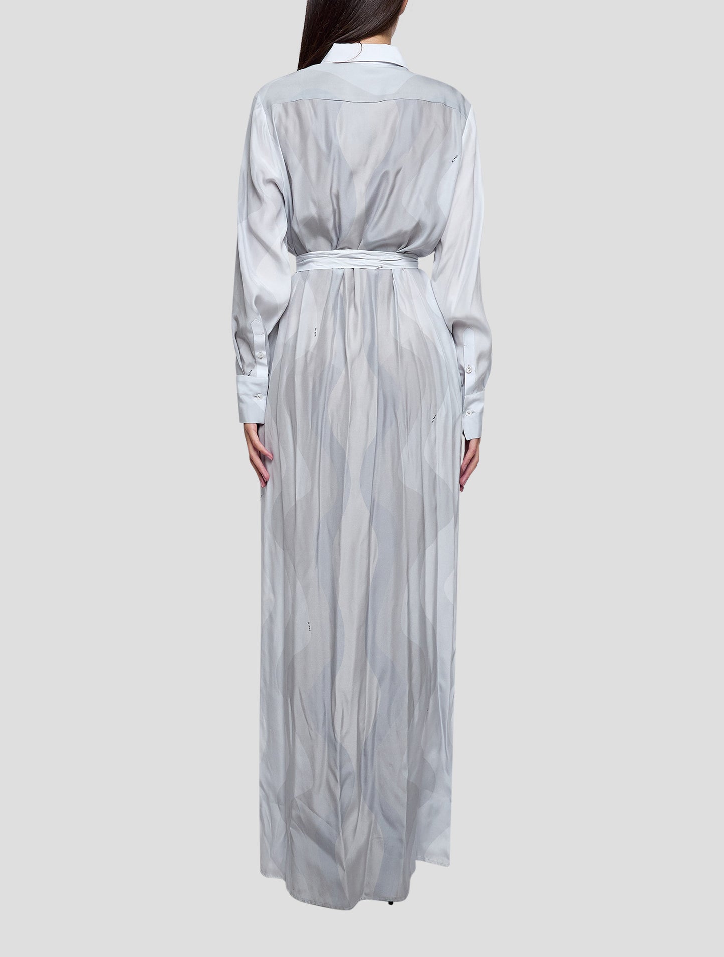 Kiton Light Blue Silk Dress Women