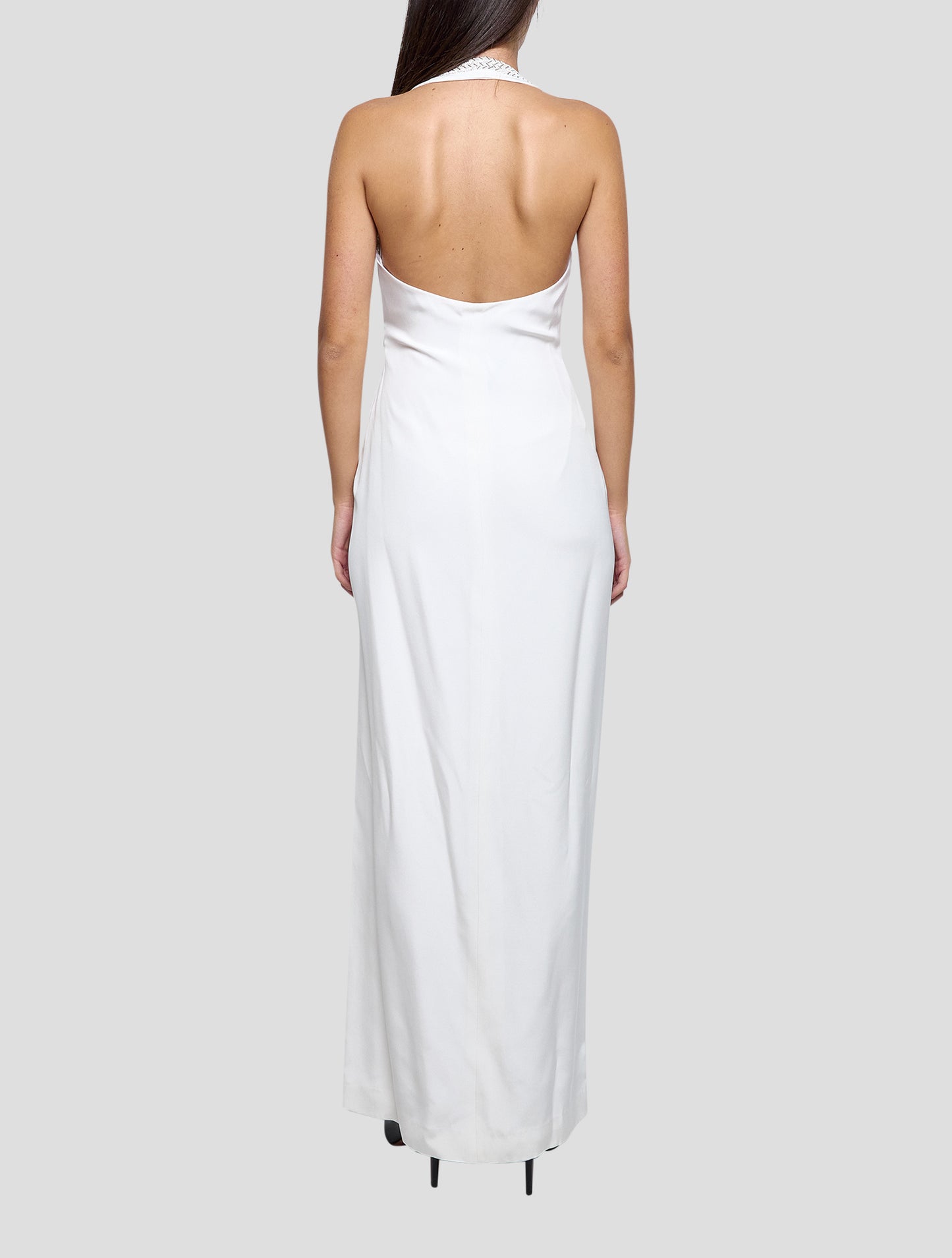 Kiton White Silk Dress Women